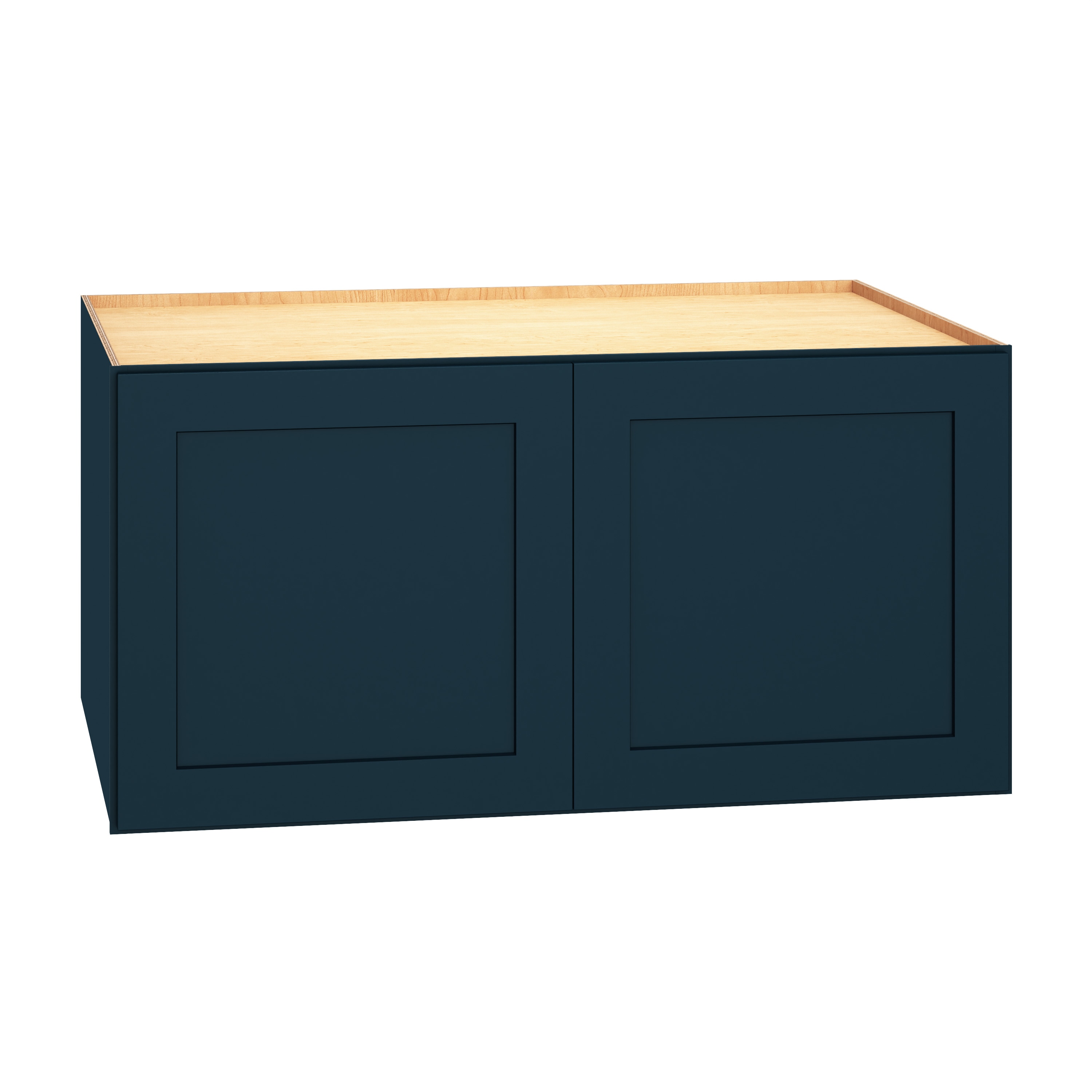 Diamond Express 330 W361824 Jamestown 36-in W x 18-in H x 24-in D Regatta Blue Wall Fully assembled Plywood Cabinet (Recessed Panel Shaker)