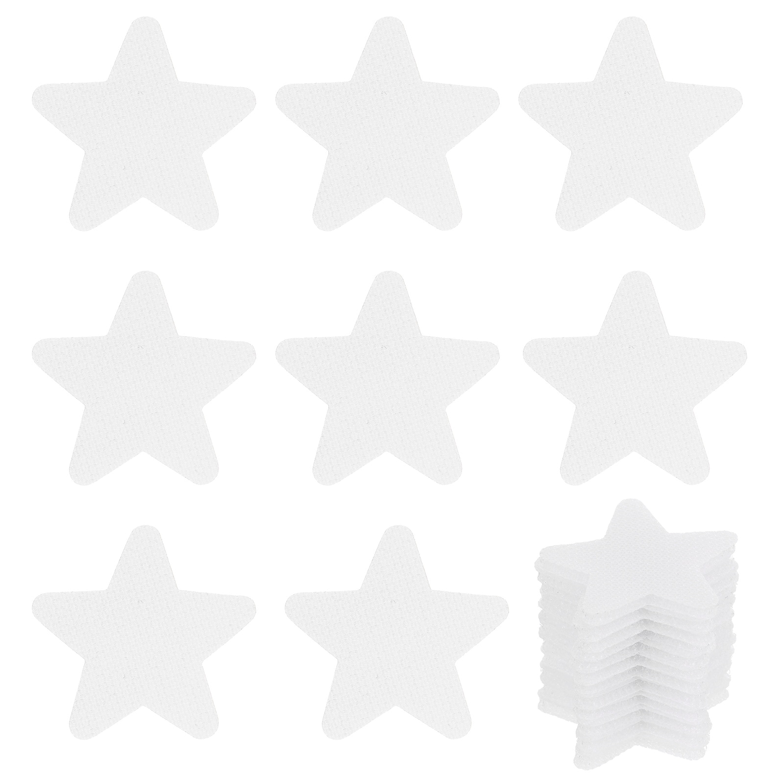 PATIKIL 1.57 Inch Carpet Spot Markers 40pcs Star Floor Dots Markers Carpet Spots for Teacher Classroom Decoration Elementary Early Learning Supplies White