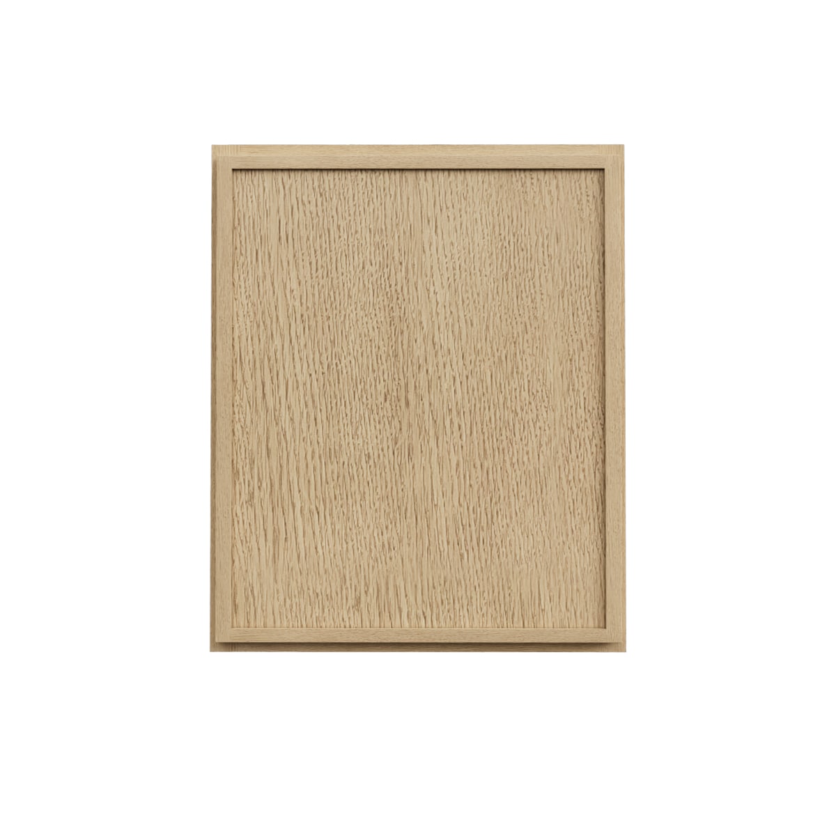 RELIABILT LS-SOK-W2430R Webster 24-in W x 30-in H x 12-in D White Oak Wall Ready to assemble (RTA) Plywood Cabinet Recessed Panel Slim shaker
