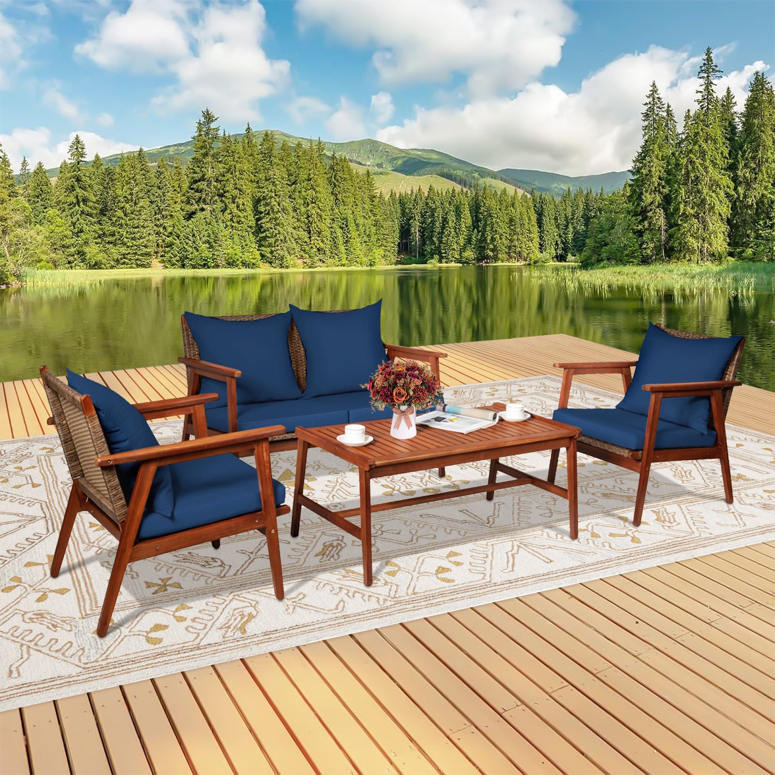 WELLFOR OUS68969NY+ Patio-Conversation-Sets - View #6