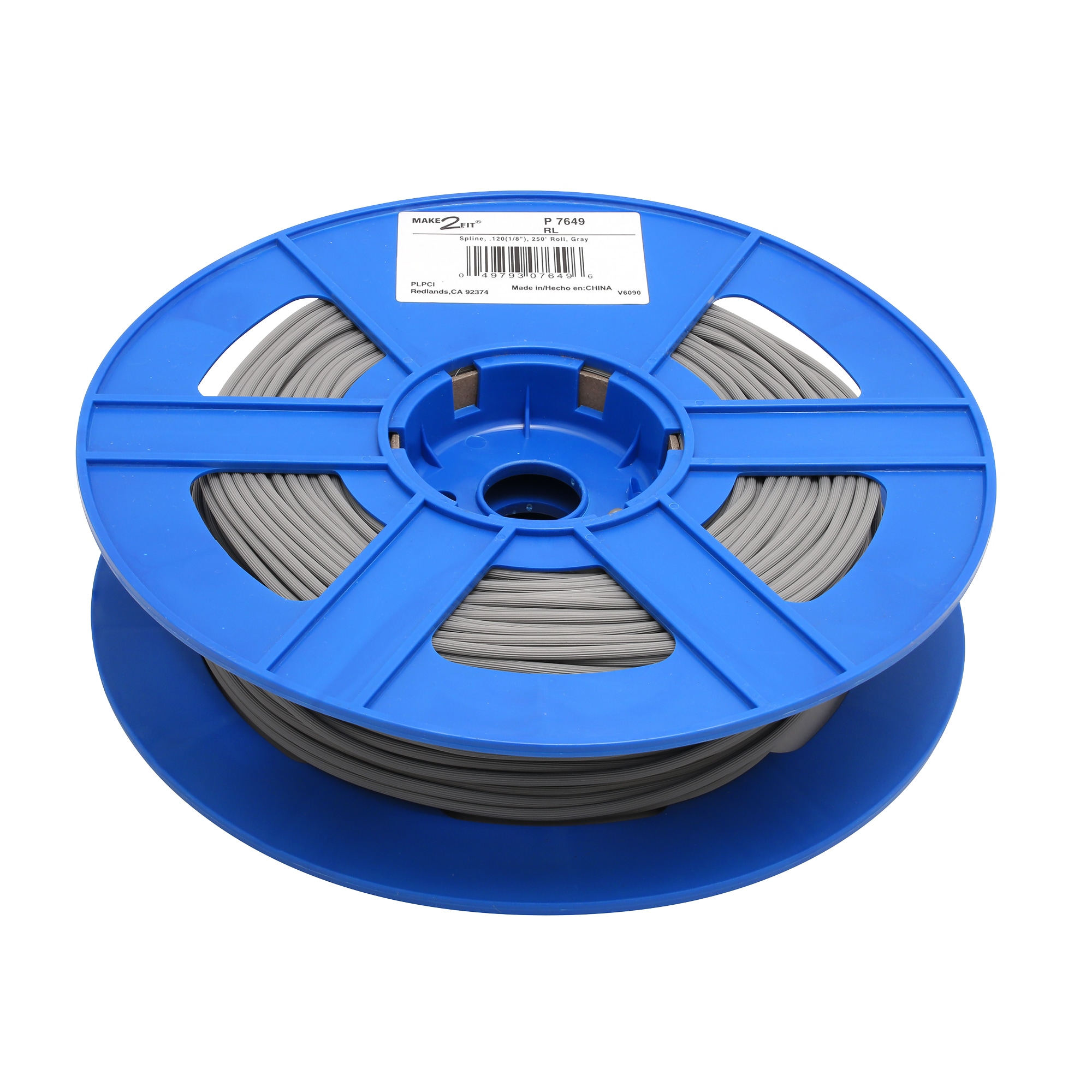 Prime-Line P 7649 1/8-in X 250 Foot, Gray Spline Roll (1 Roll)