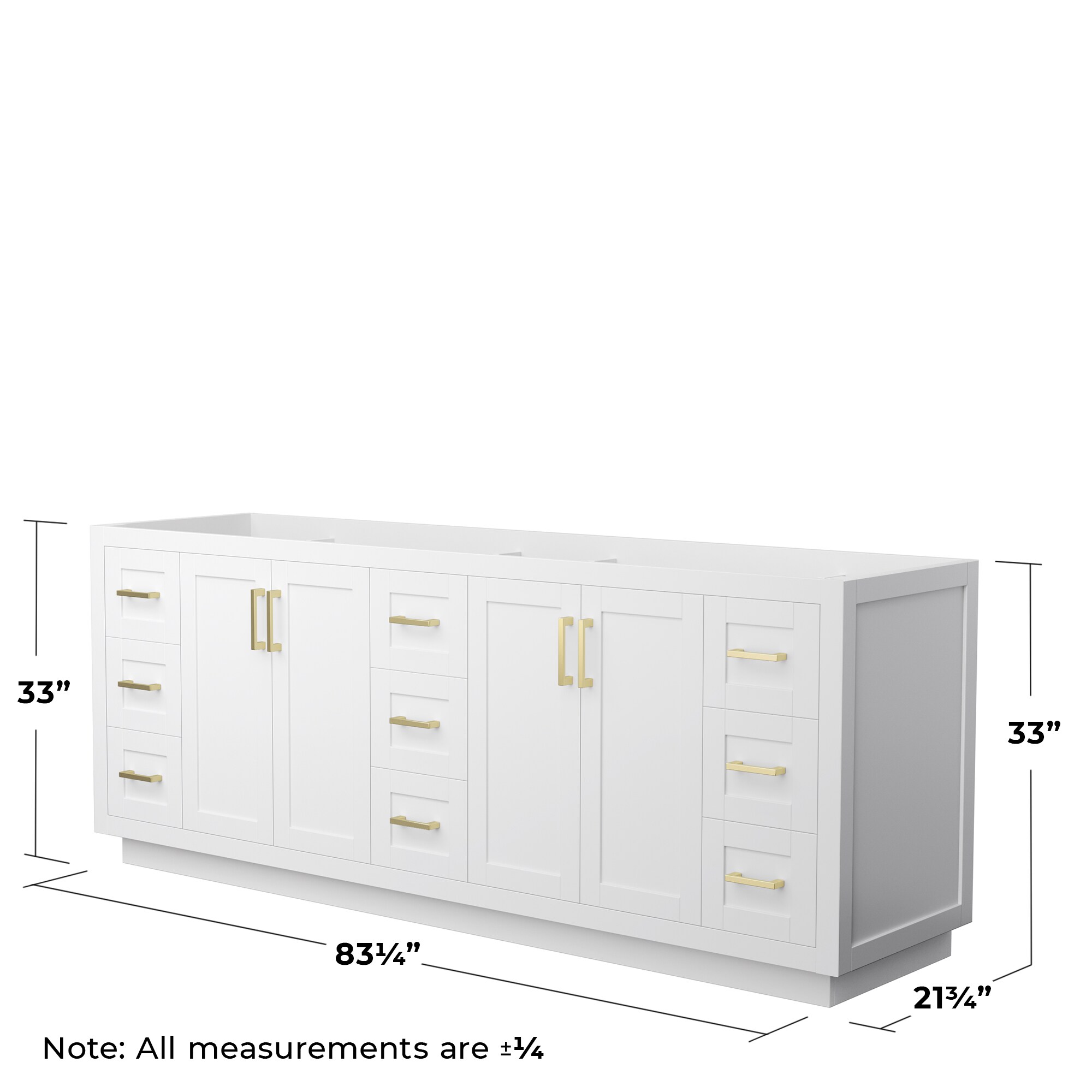 Wyndham Collection WCF292984DWGCXSXXMXX vanities - View #3