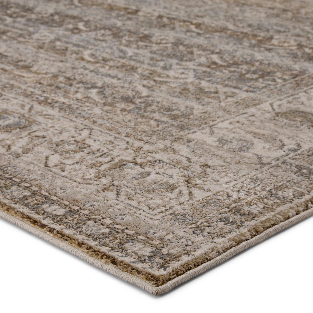 Jaipur Genteel Striped Gray/ Cream Area Rug - 2'8 x 8