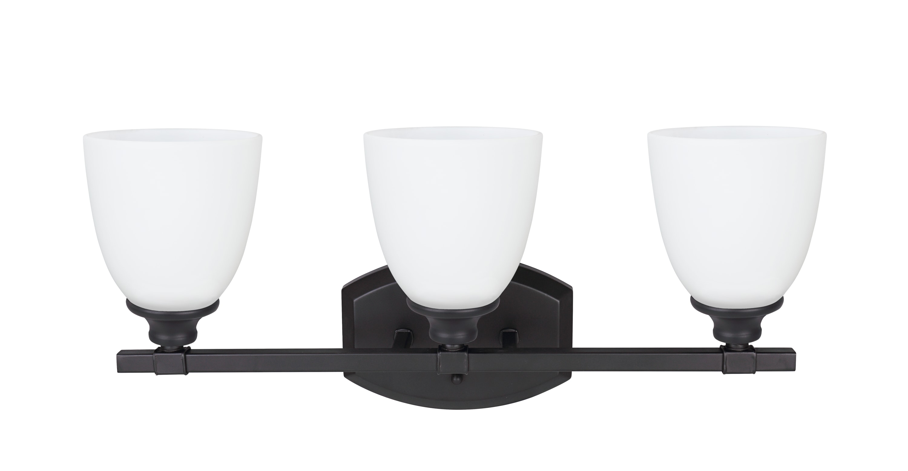 Aspen Creative Corporation 62212 23-in 3 -Light Oil-rubbed Bronze Transitional Vanity light