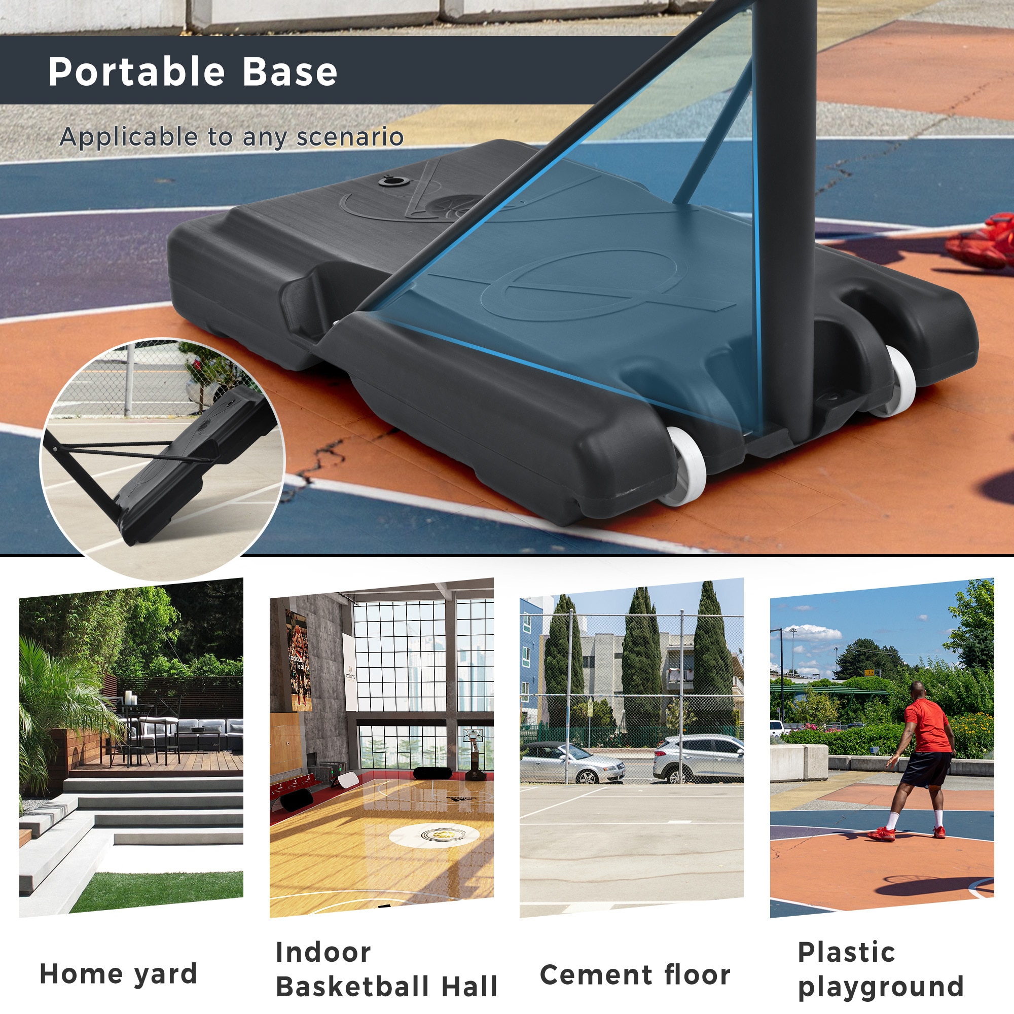 Kahomvis WW-QPW5-634 Basketball-System - View #5