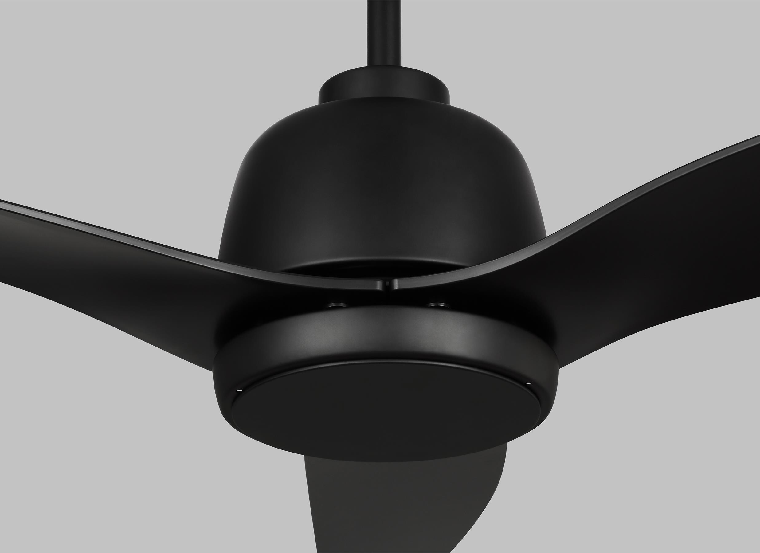 Monte Carlo Avila Coastal 54 52-in Midnight Black LED Indoor/Outdoor  Propeller Ceiling Fan with Light Remote (3-Blade)