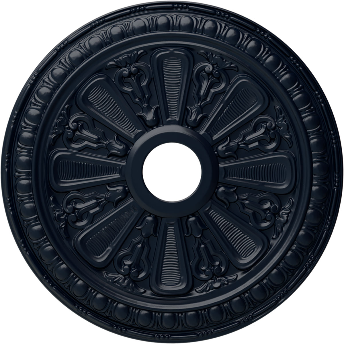 Ekena Millwork CM23BIMDF Bristol 23.5-in W x 23.5-in L Painted Midnight Dream Polyurethane Whole Ceiling Medallion