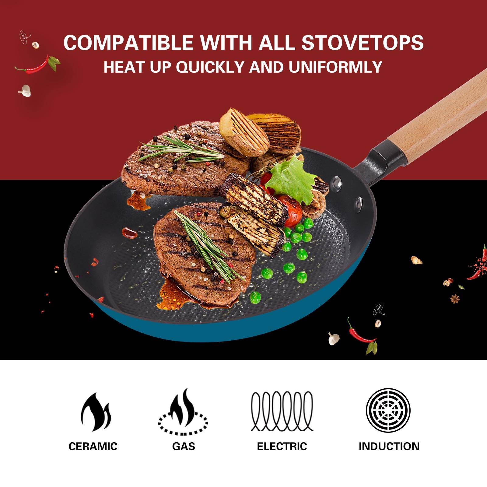 LTMATE LSDT-10-BLU Cooking-Pans-Skillets - View #8