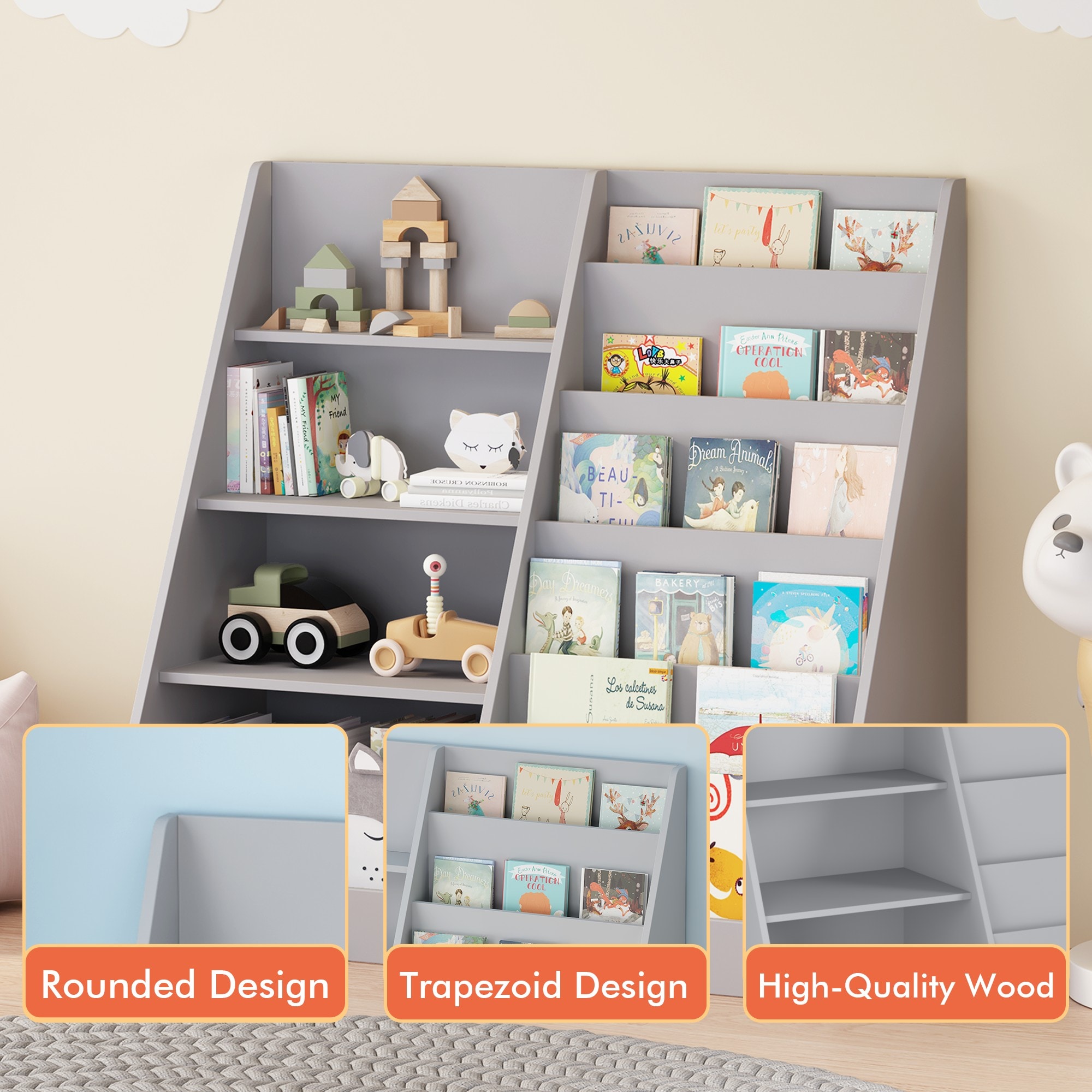 ToolCat LDSG-99-WS Kids-Bookcases - View #4