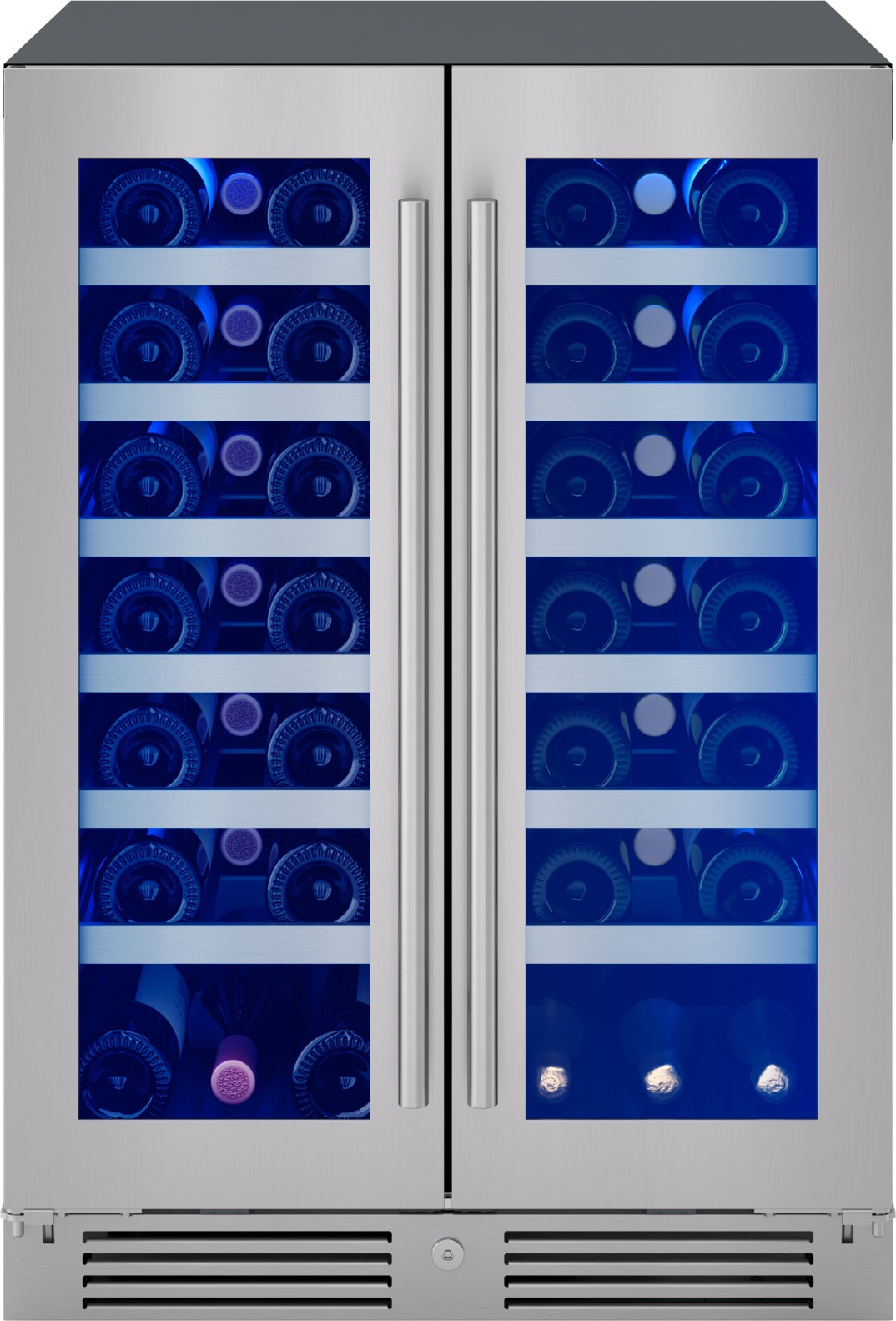 Zephyr PRW24C32CG Presrv 24-Inches W 42 -Bottles Stainless Steel Dual Zone Cooling Built-in/Freestanding Indoor Wine Cooler