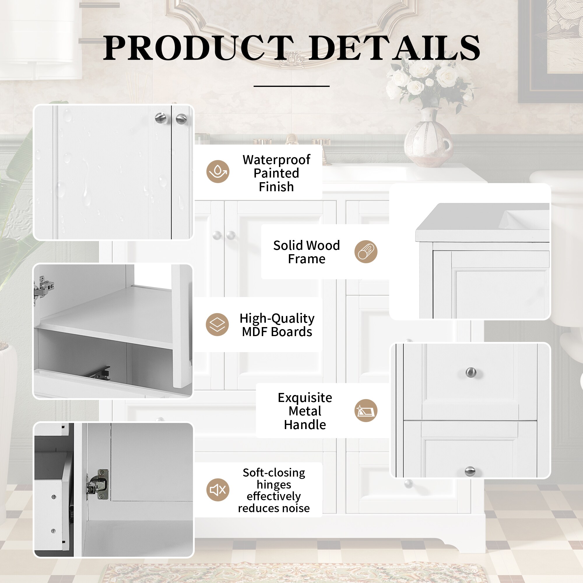 LOVMOR SF-L-N710S136005K Bath-Vanity-Combo - View #5