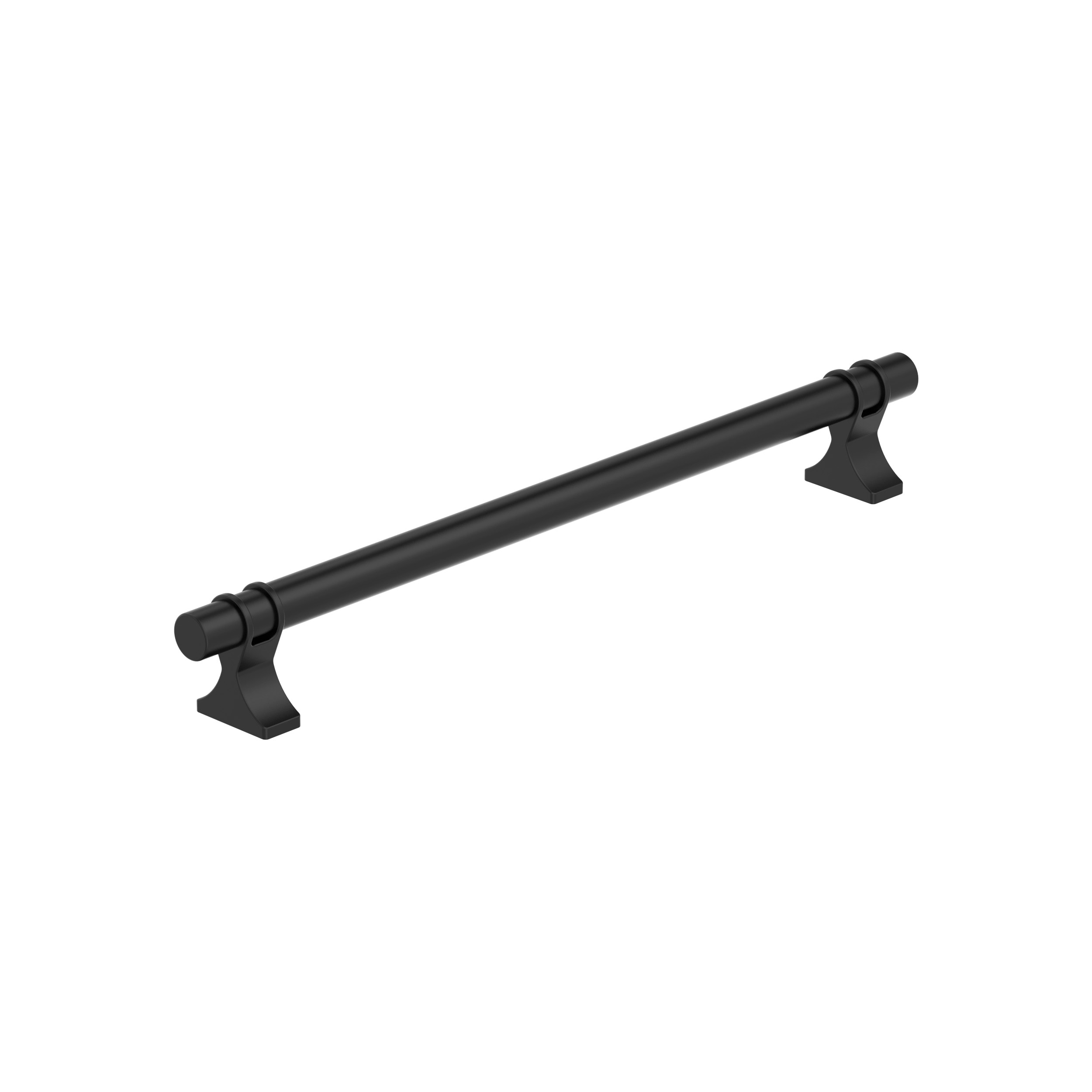 Matte Black 8-13/16 inch Modern Industrial Cabinet Pull