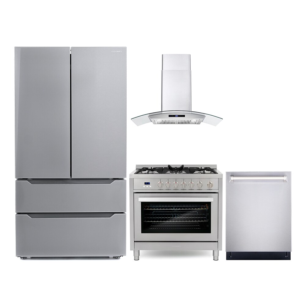 Shop Cosmo Cosmo 4 Piece Kitchen Appliance Packages with 36 ...