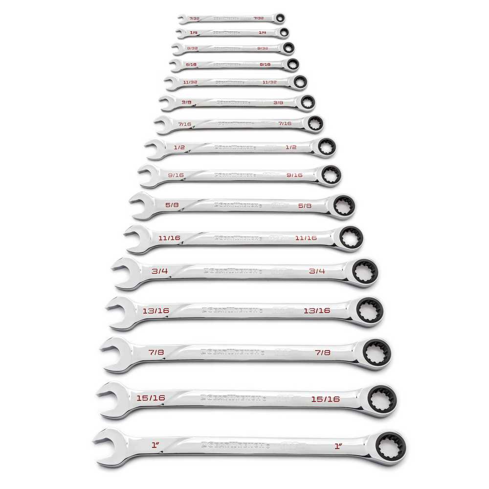 GEARWRENCH 86451 16-Piece Set Standard (SAE) Ratchet Wrench