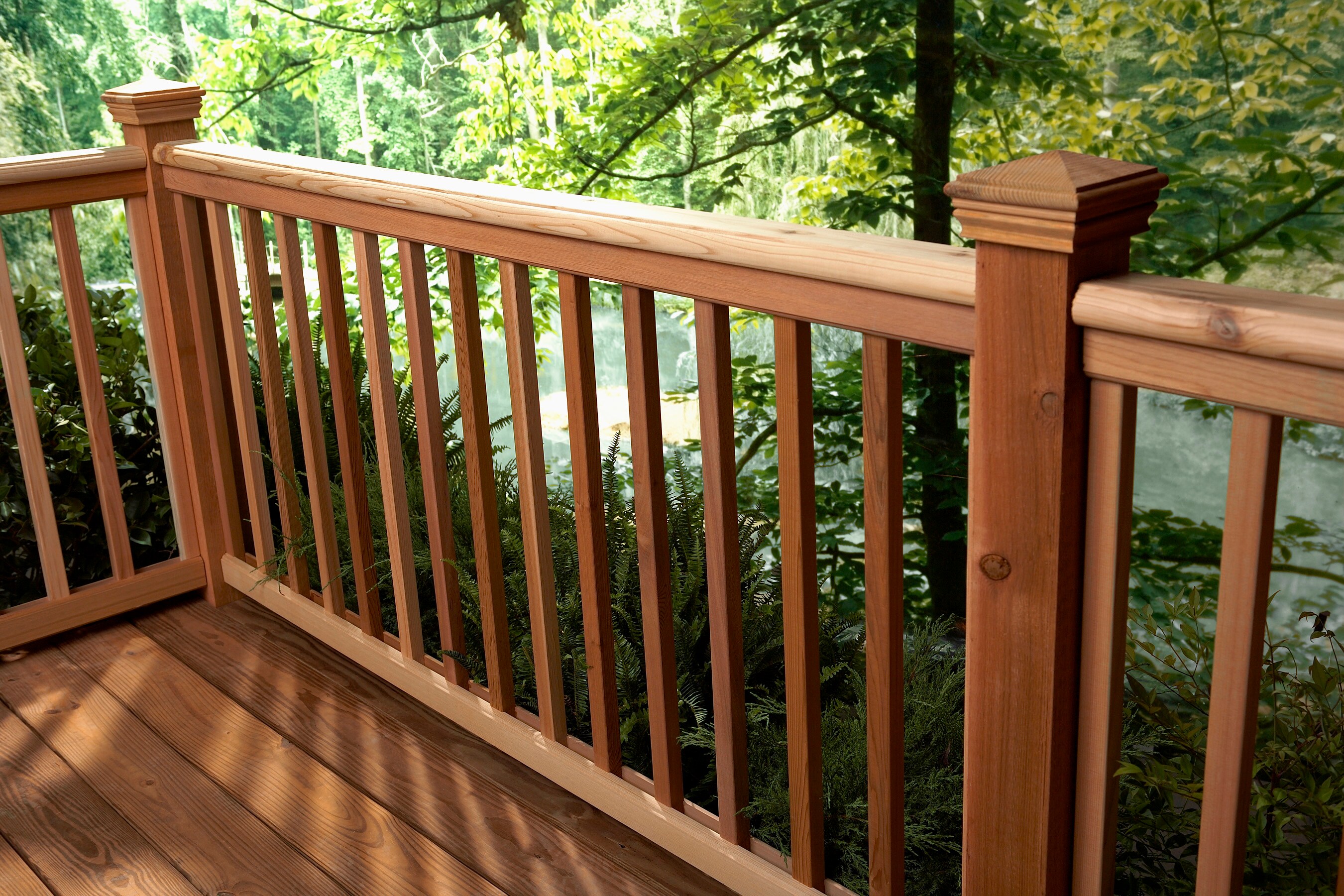 4 4-pc. Porch Rail System, Cedar