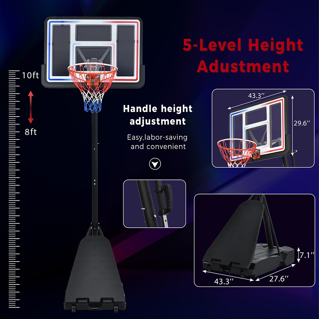 Damerin BS-013 Basketball-System - View #6