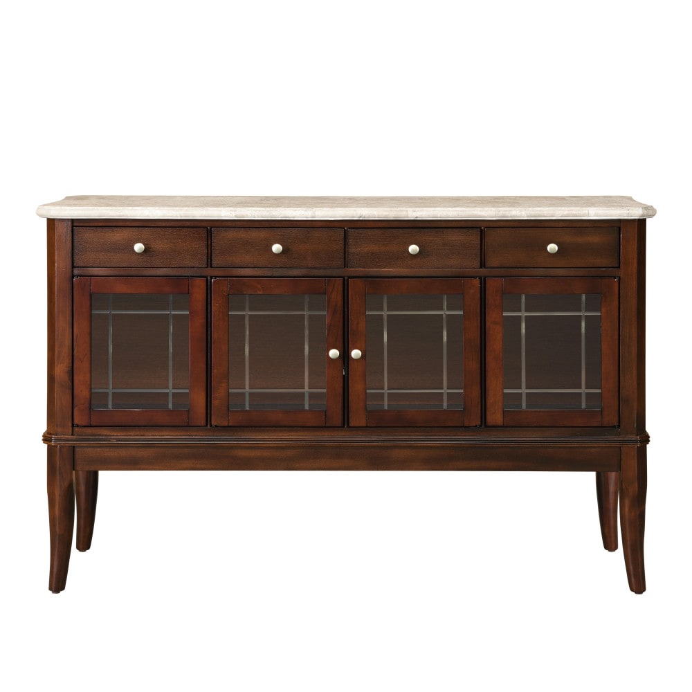 Steve Silver Marseile Traditional Merlot Cherry Acacia Sideboard
