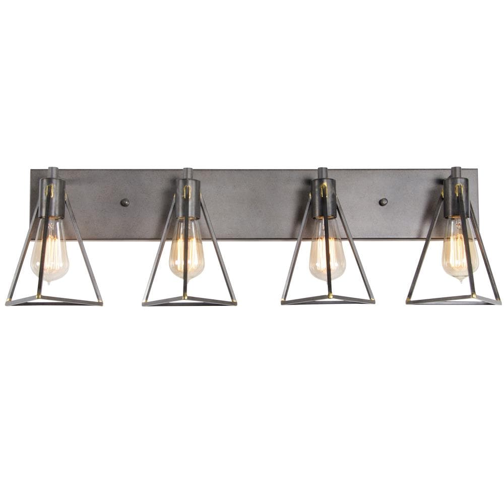 Varaluz 288B04GS Trini 7-in 4 -Light Gray Transitional Vanity light