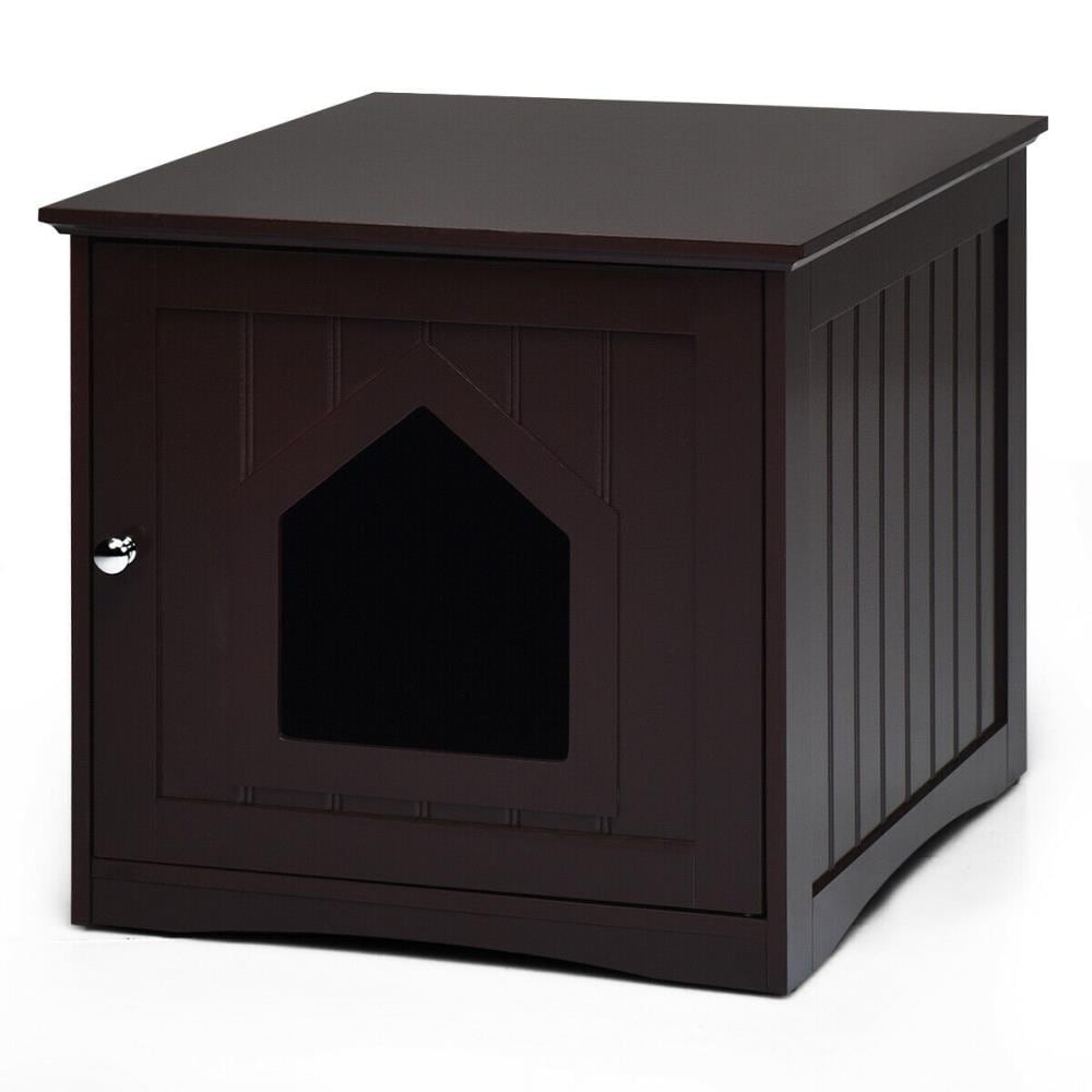 WELLFOR HW-HLY-66001BN Brown Nightstand