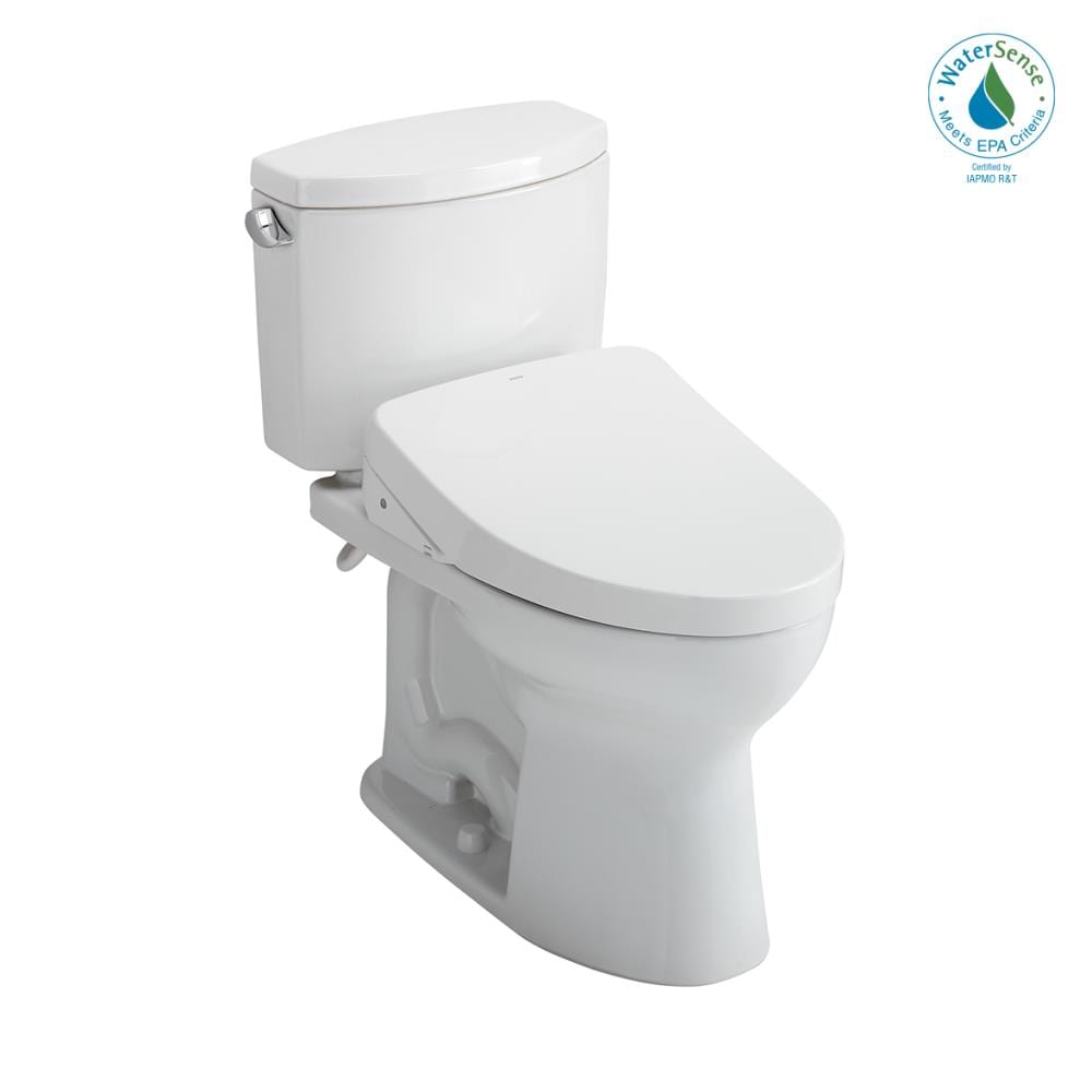Drake II 1G Collection C454CUFGT40#11 28.5"" Floor Mounted Washlet Universal Height Elongated Toilet Bowl Only in Colonial -  Toto