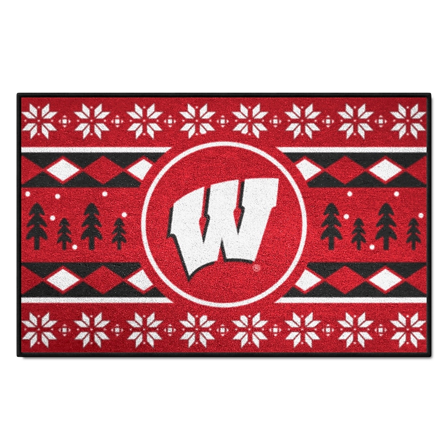 FANMATS Iowa State Cyclones 1-1/2-ft x 2-1/2-ft Red Rectangular Indoor Door Mat FANMATS Iowa State Cyclones 1-1/2-ft x 2-1/2-ft Red Rectangular Indoor Door Mat