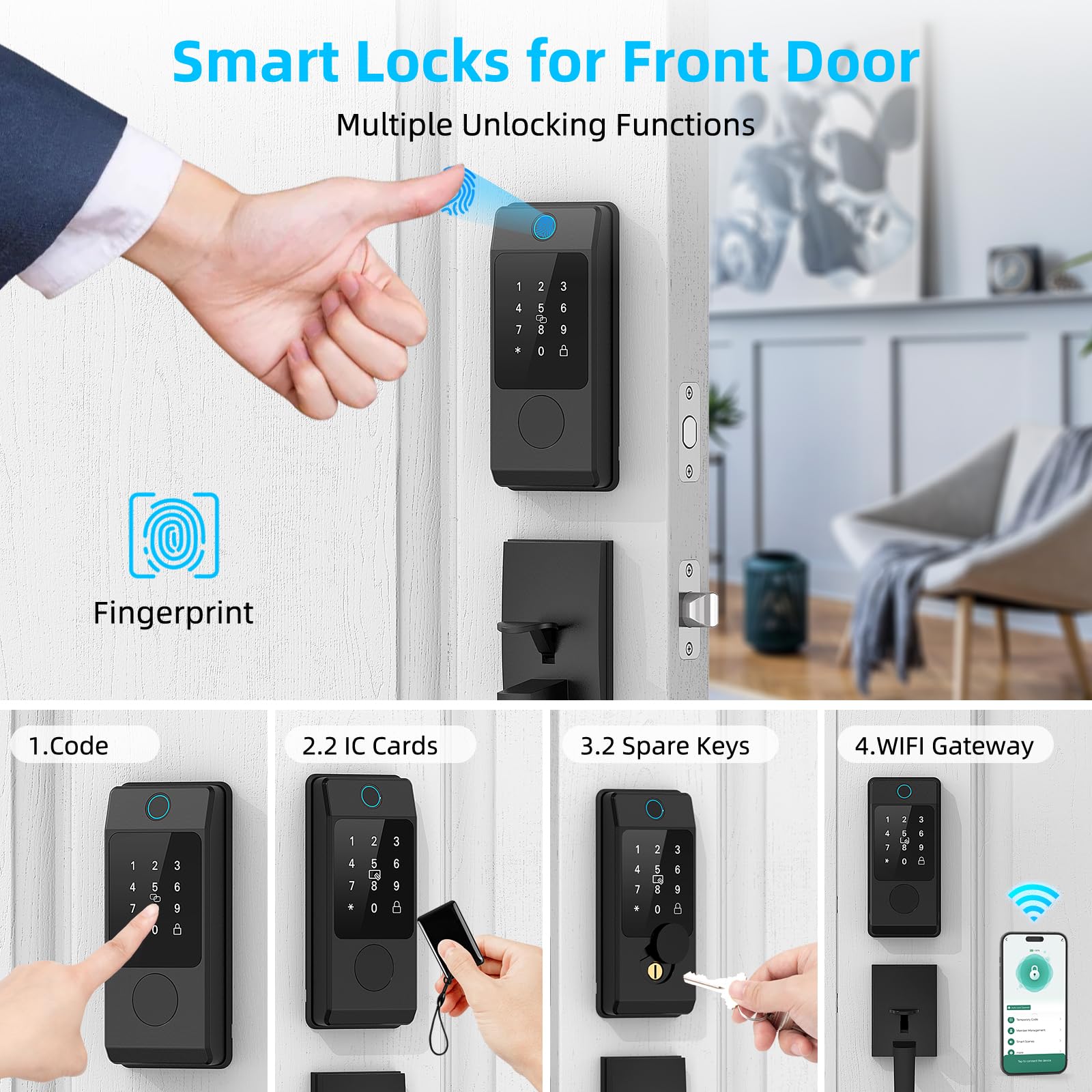 Lukvuzo LLU0804L365 Door-Deadbolts - View #4