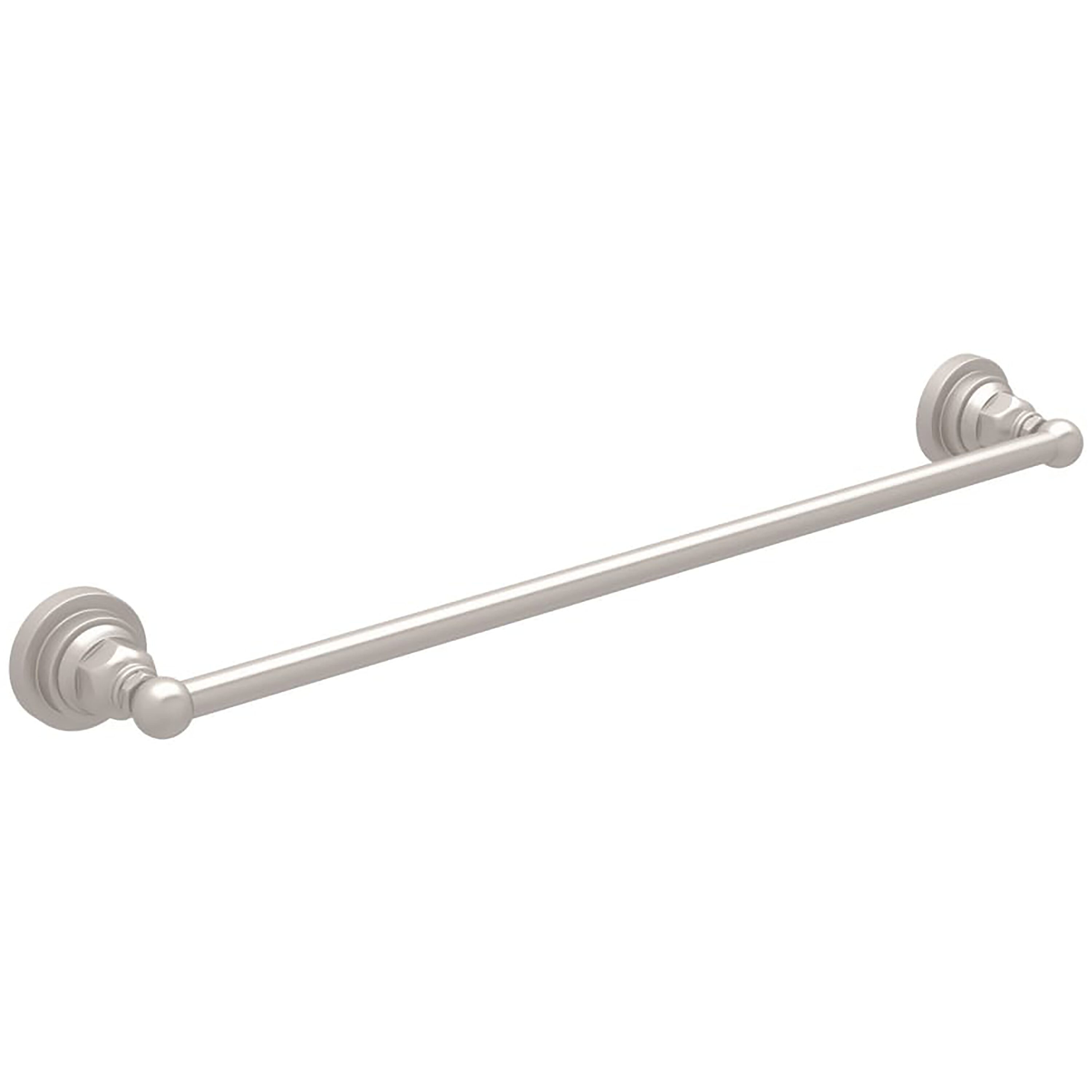 Rohl ROT1/24STN 24-in Satin Nickel Wall mount Single Towel Bar