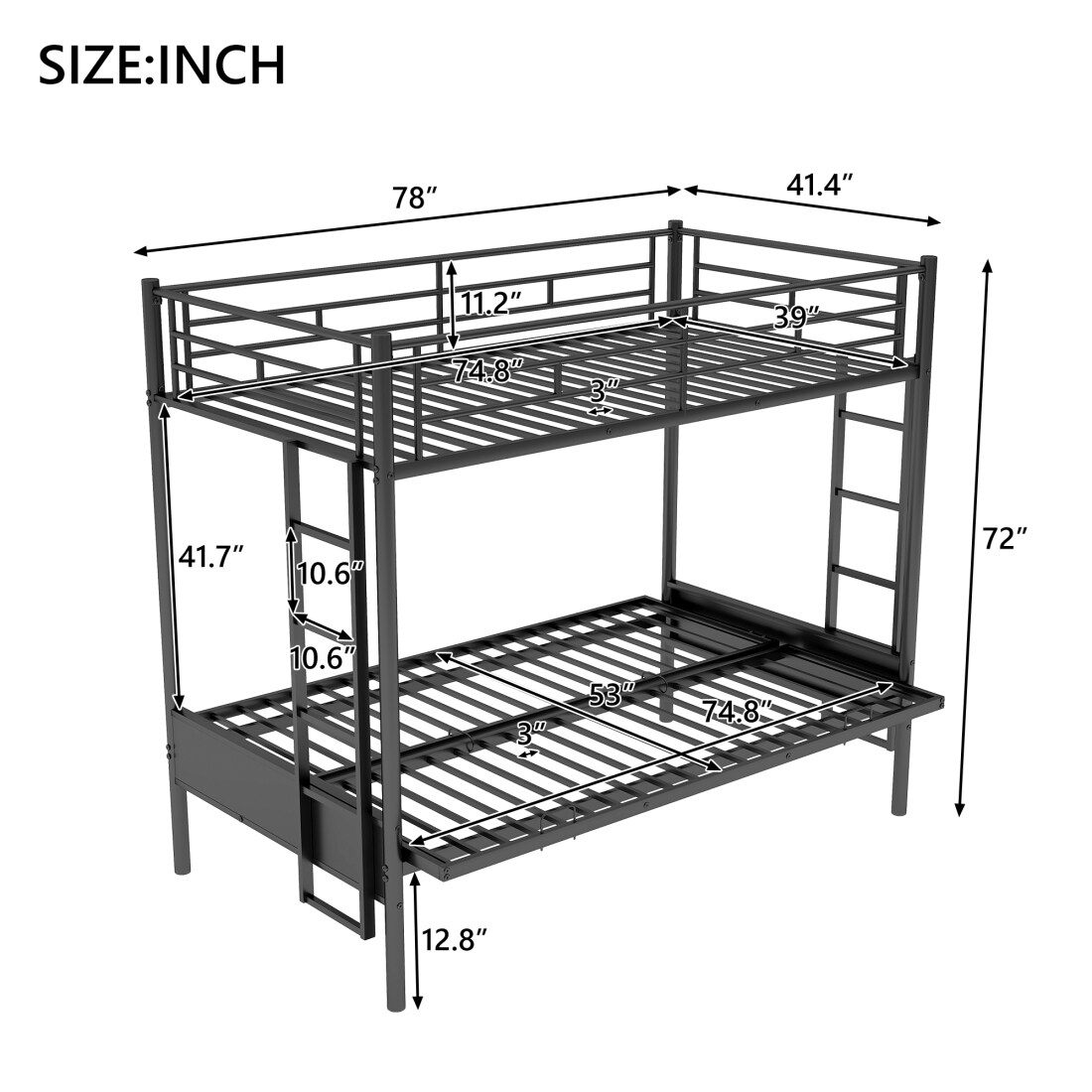 CHITA BED723-797 Bunk-Beds - View #6