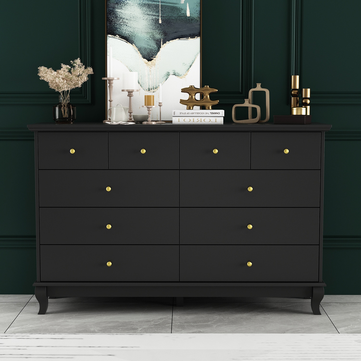 10 Drawer Double dresser Dressers at