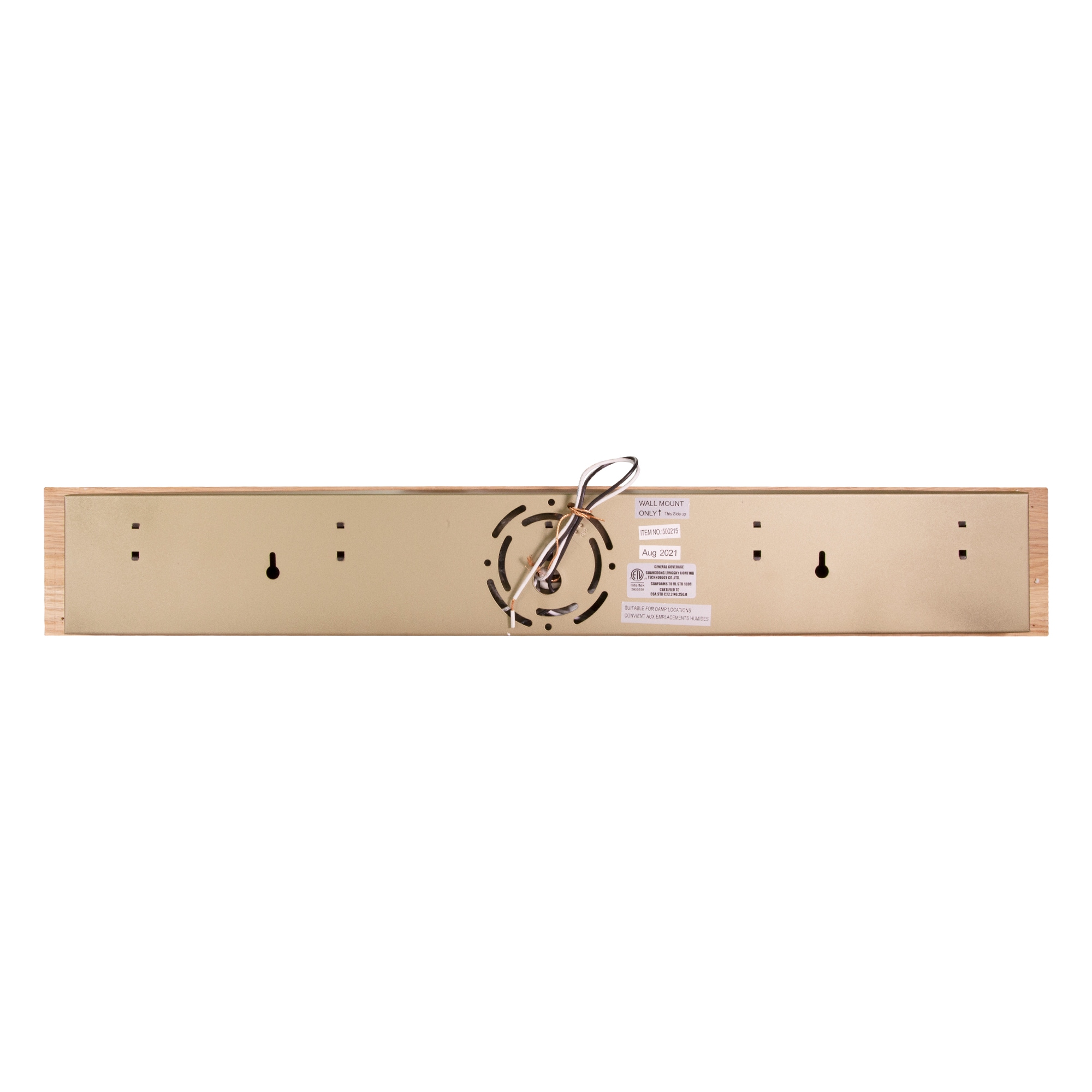 Honey Oak 36" 6-Light Dimmable Vanity Strip Light