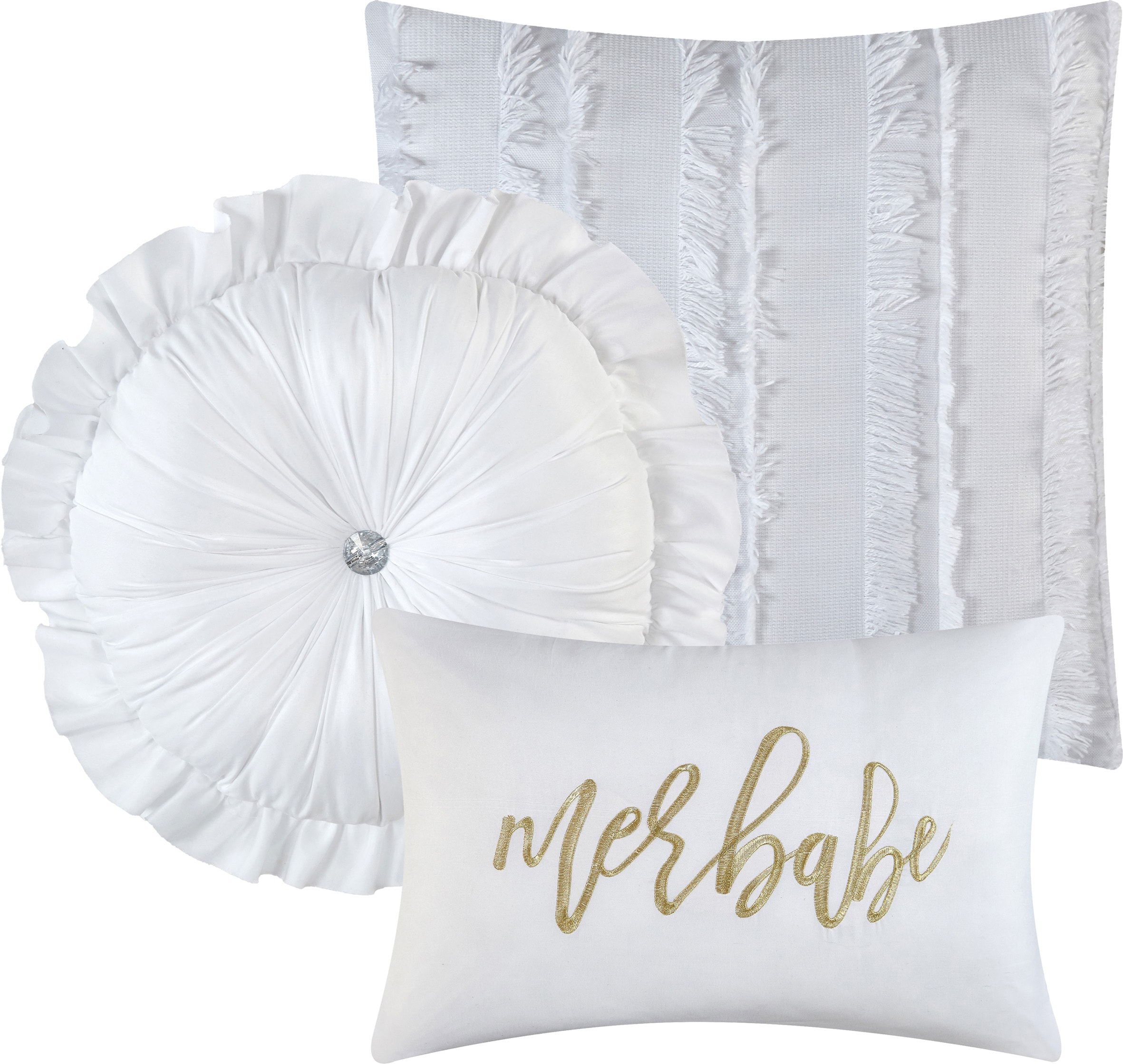 Nanshing MERLE7-Q-WHT bedding - View #3