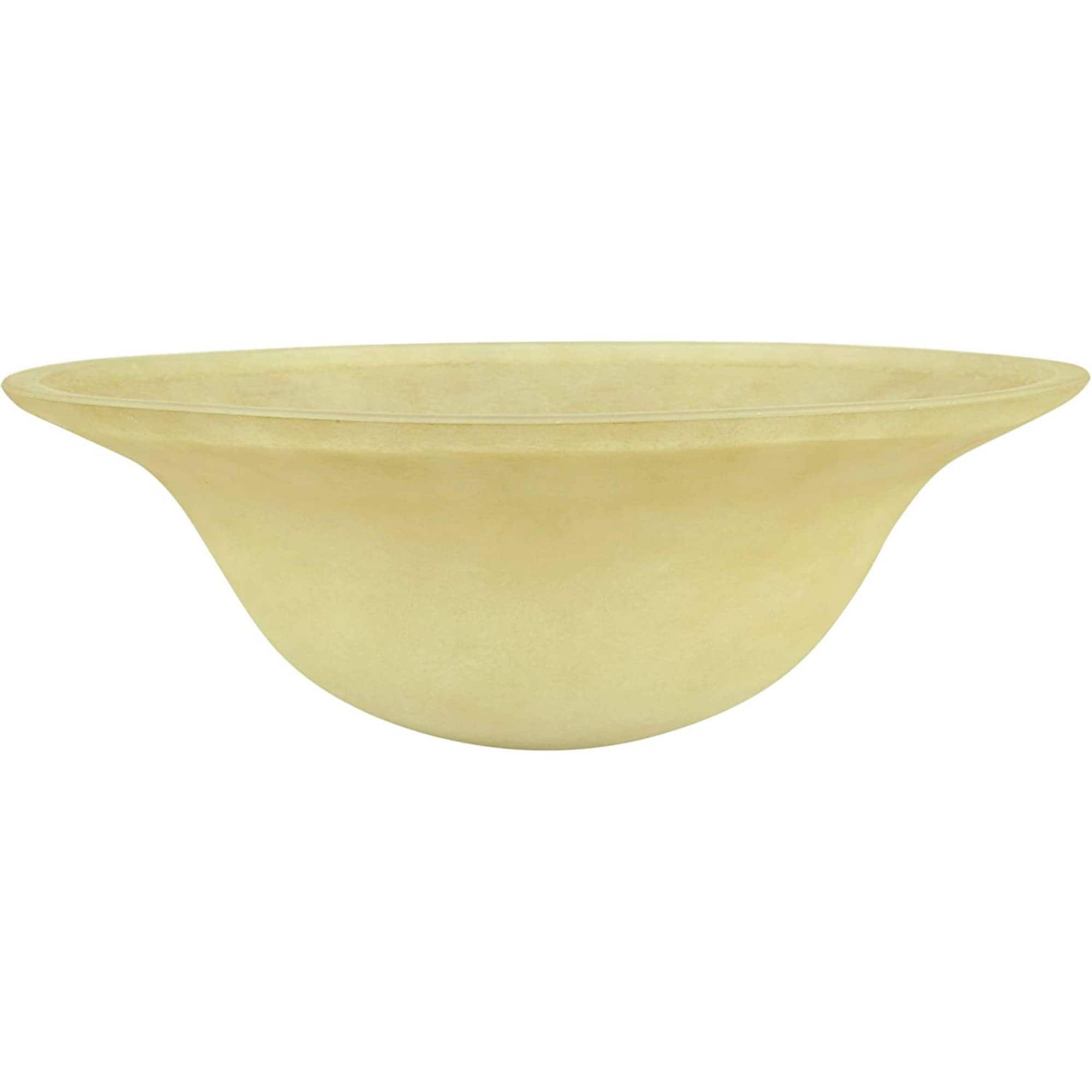 Aspen Creative Corporation 23101-11 5.5-in x 15.5-in Torchiere Amber Amber Universal with 1-5/8-in Fitter