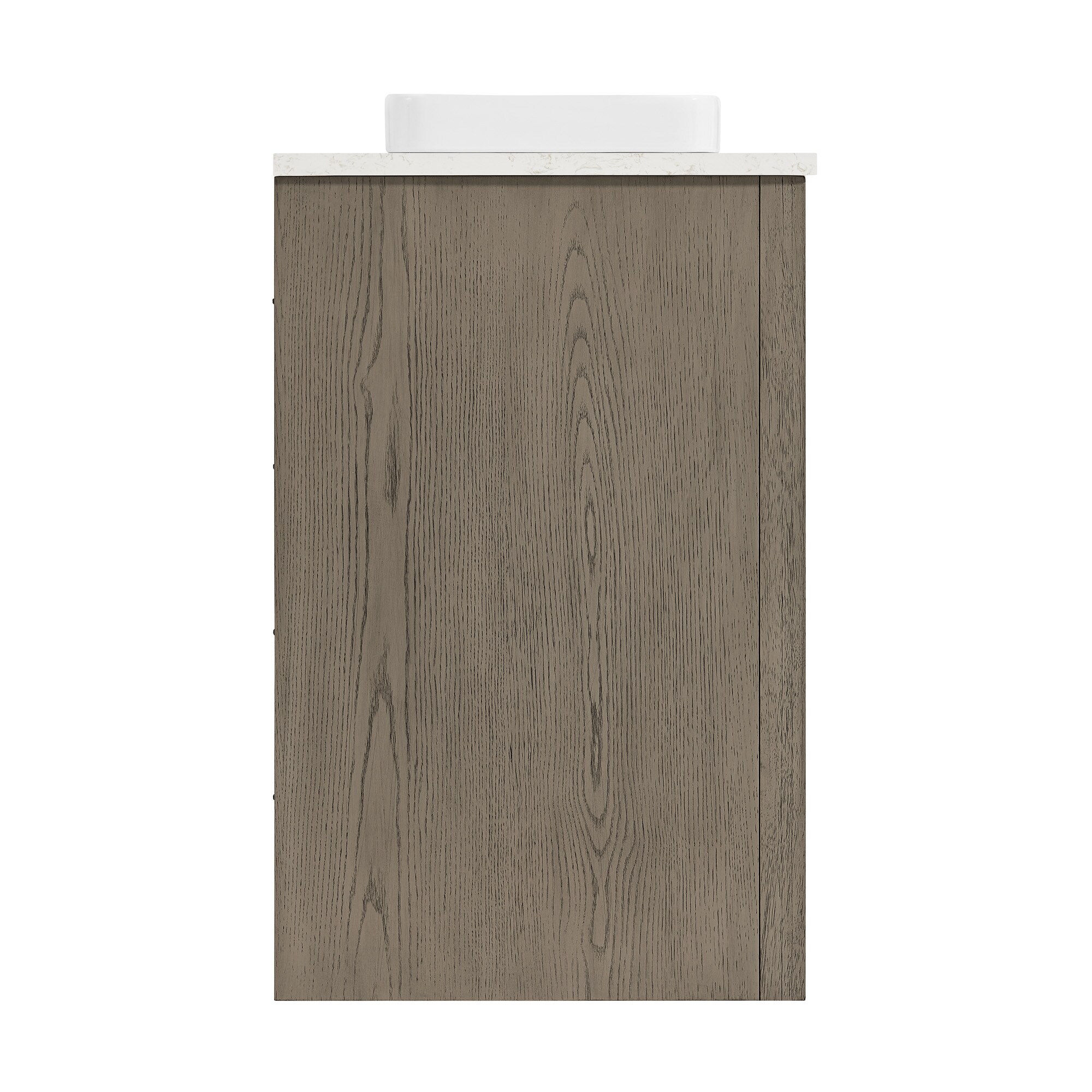 Greentouch Home Knowell 36-in Rustic Taupe Oak Semi-recessed Single 