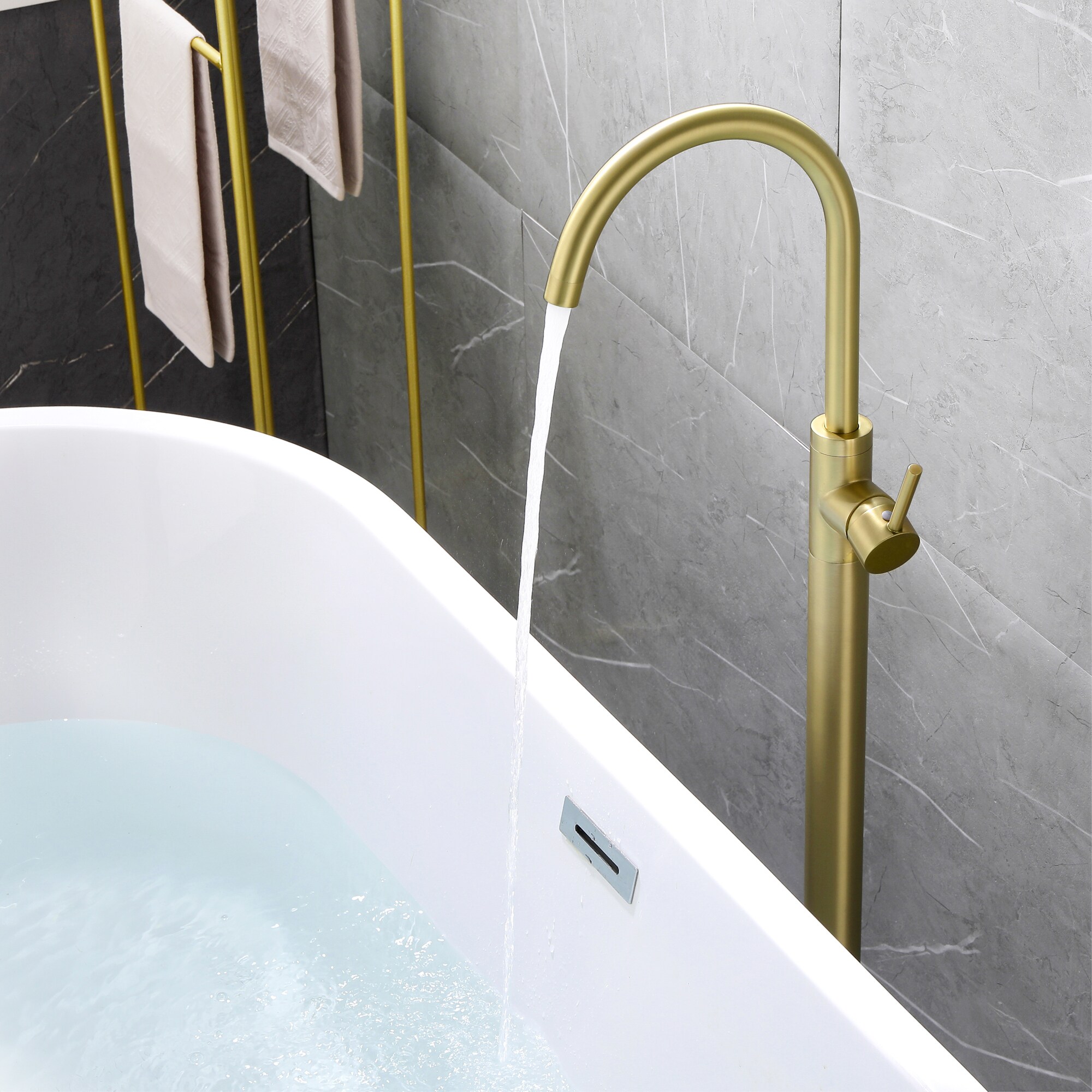 WELLFOR GSM-18033BG Roman-Tub-Faucets - View #5