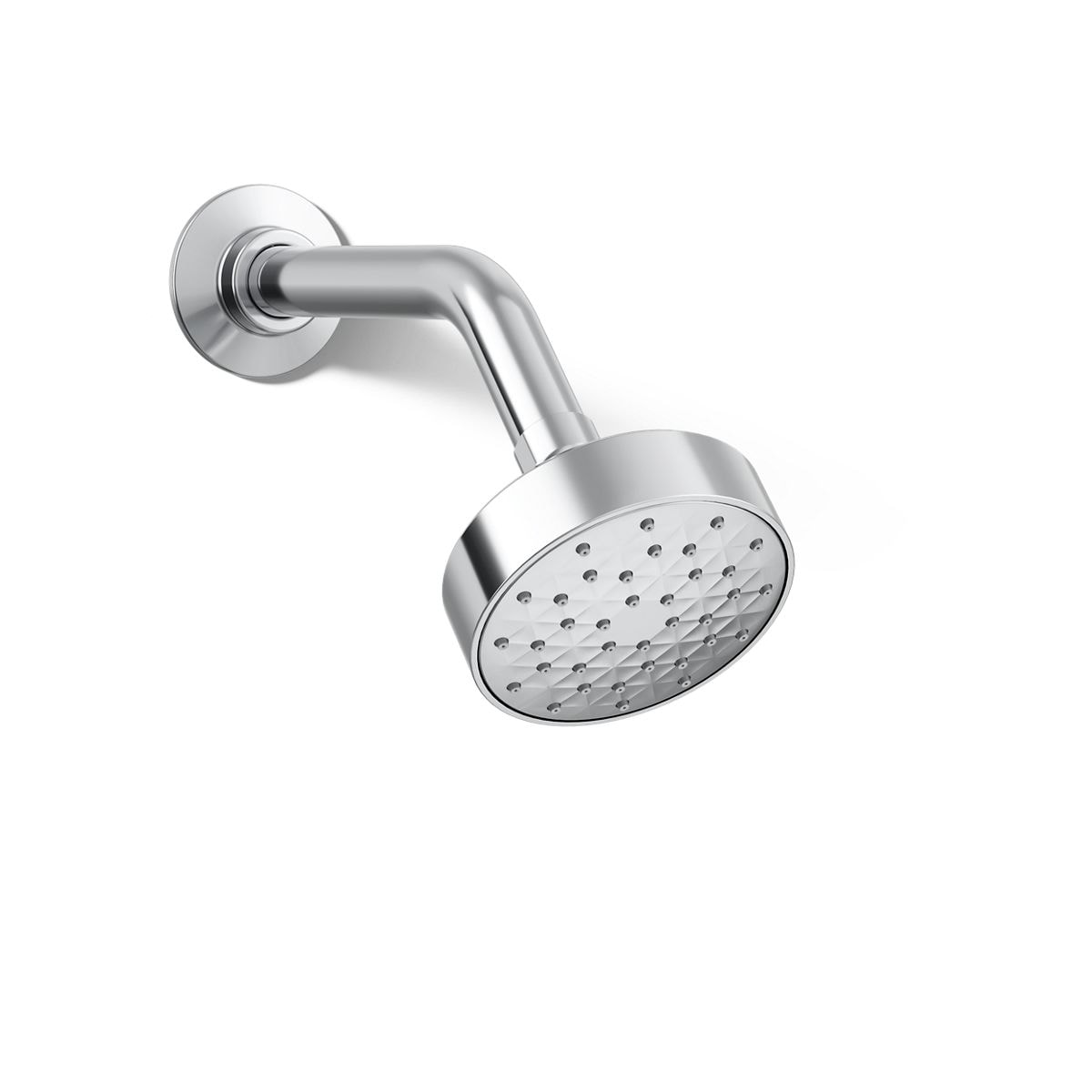 KOHLER 72417-CP Awaken 1 -Spray Polished Chrome 3.56-in Round Fixed Shower Head 1.75 GPM