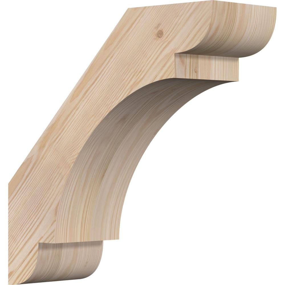 Ekena Millwork BRC06X16X16OLY00SDF 5-1/2-in x 16-in x 16-in Douglas Fir Wood Olympic Smooth Knee Brace