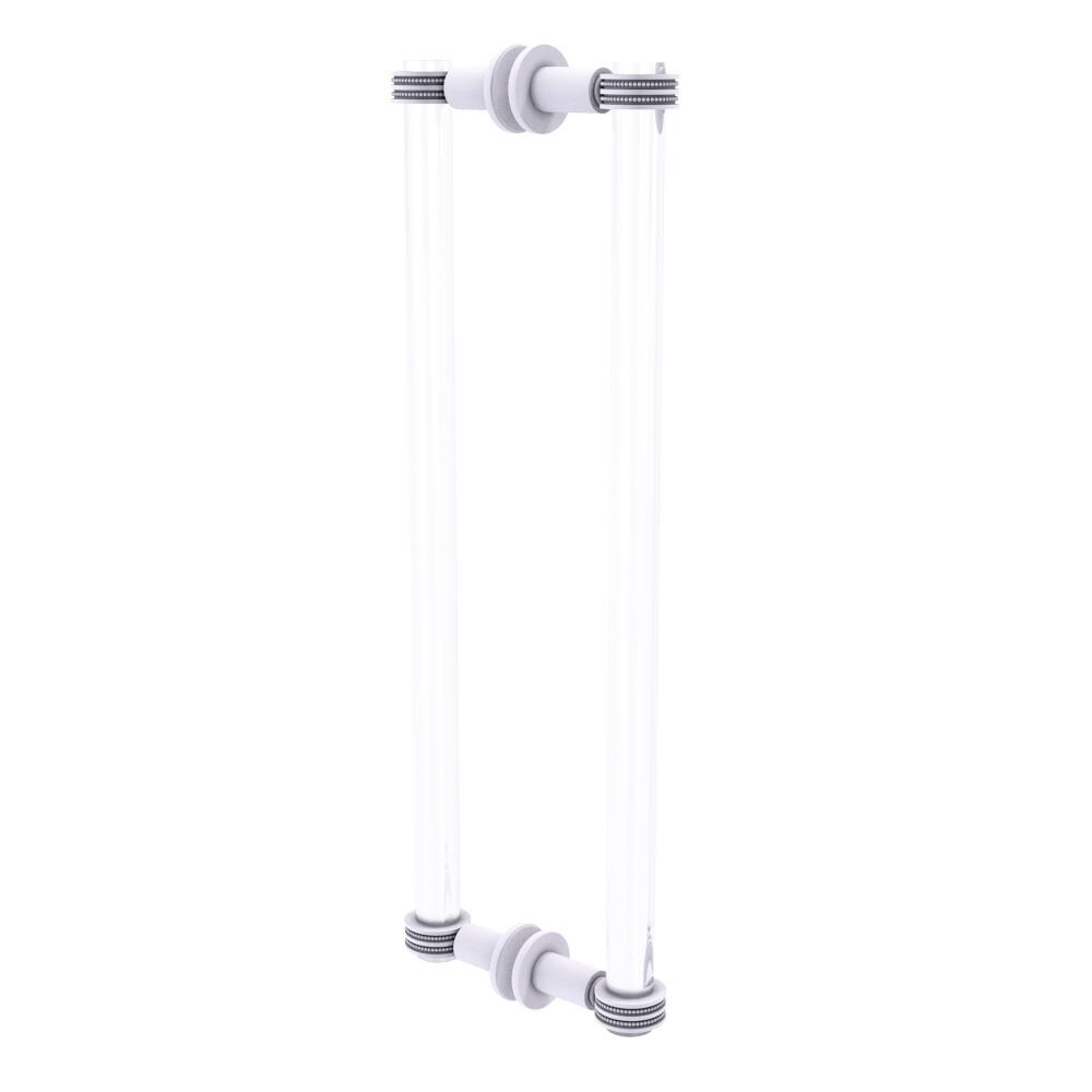 Allied Brass CV-406D-18BB-WHM White 18-Inches Hinged shower door Handle