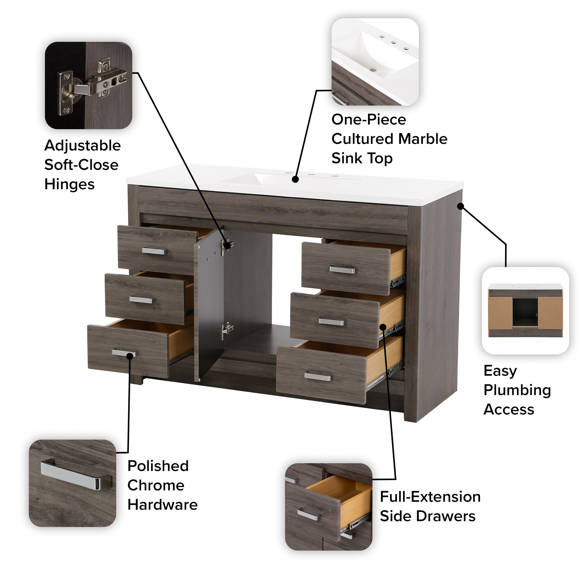 Diamond NOW C48W30050 Bath-Vanity-Combo - View #6