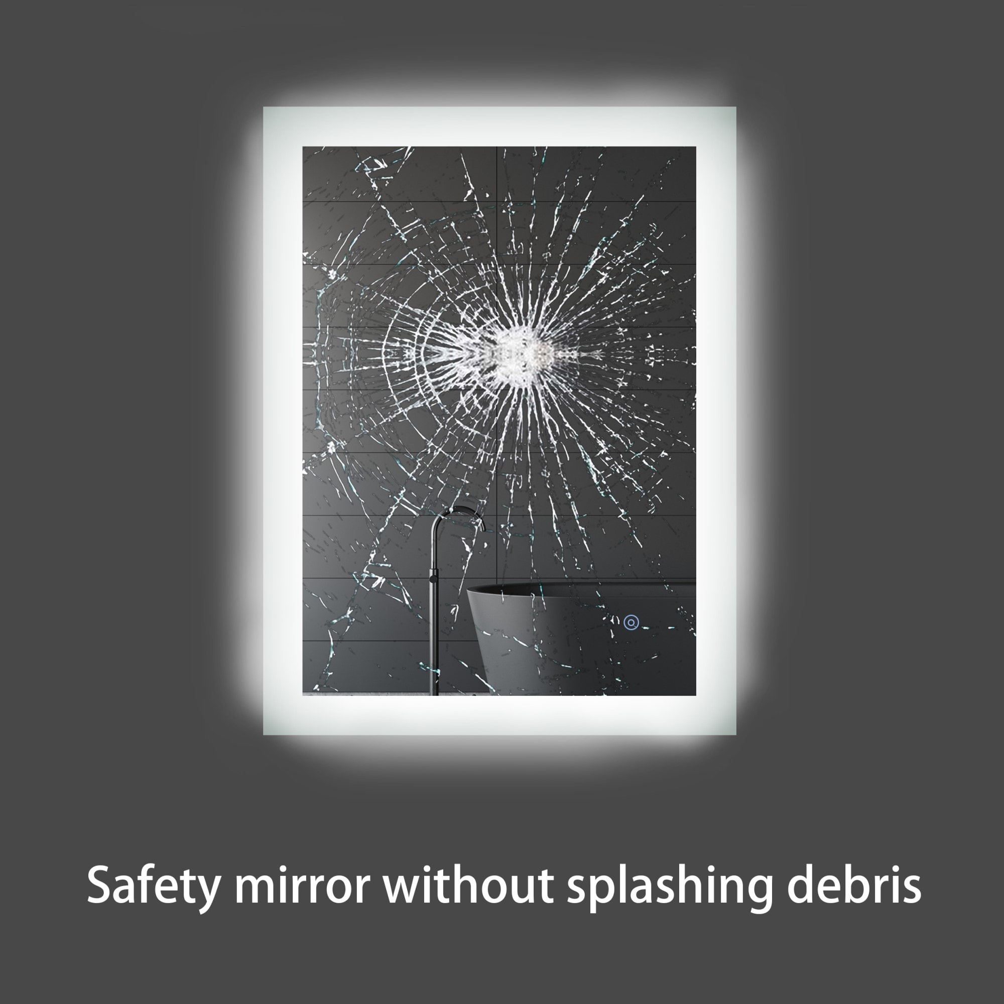 Forclover WBSGOYF11 Framed-Bath-Mirrors - View #7