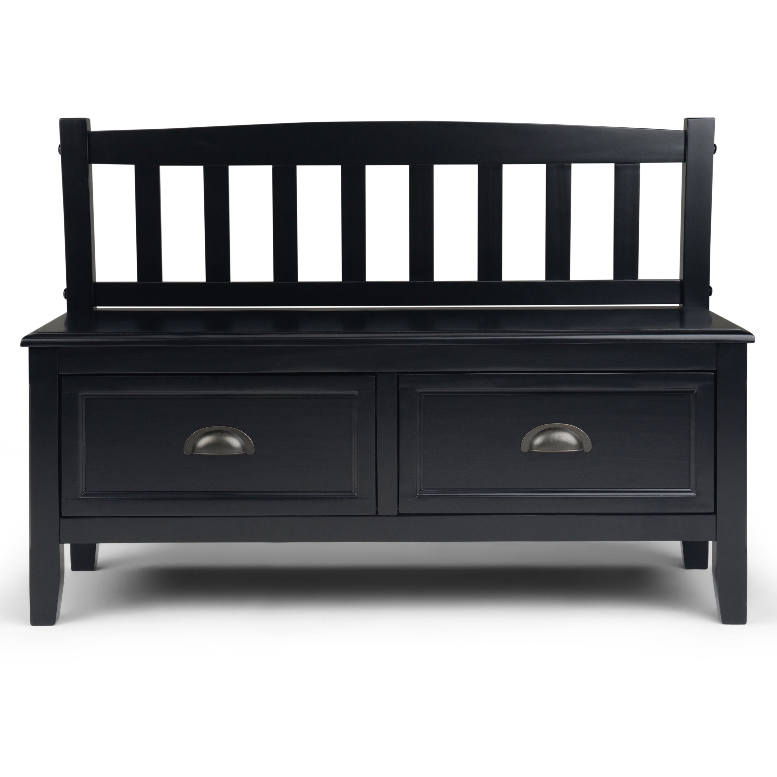 Simpli Home AXCBURBEN-BL bench - View #2