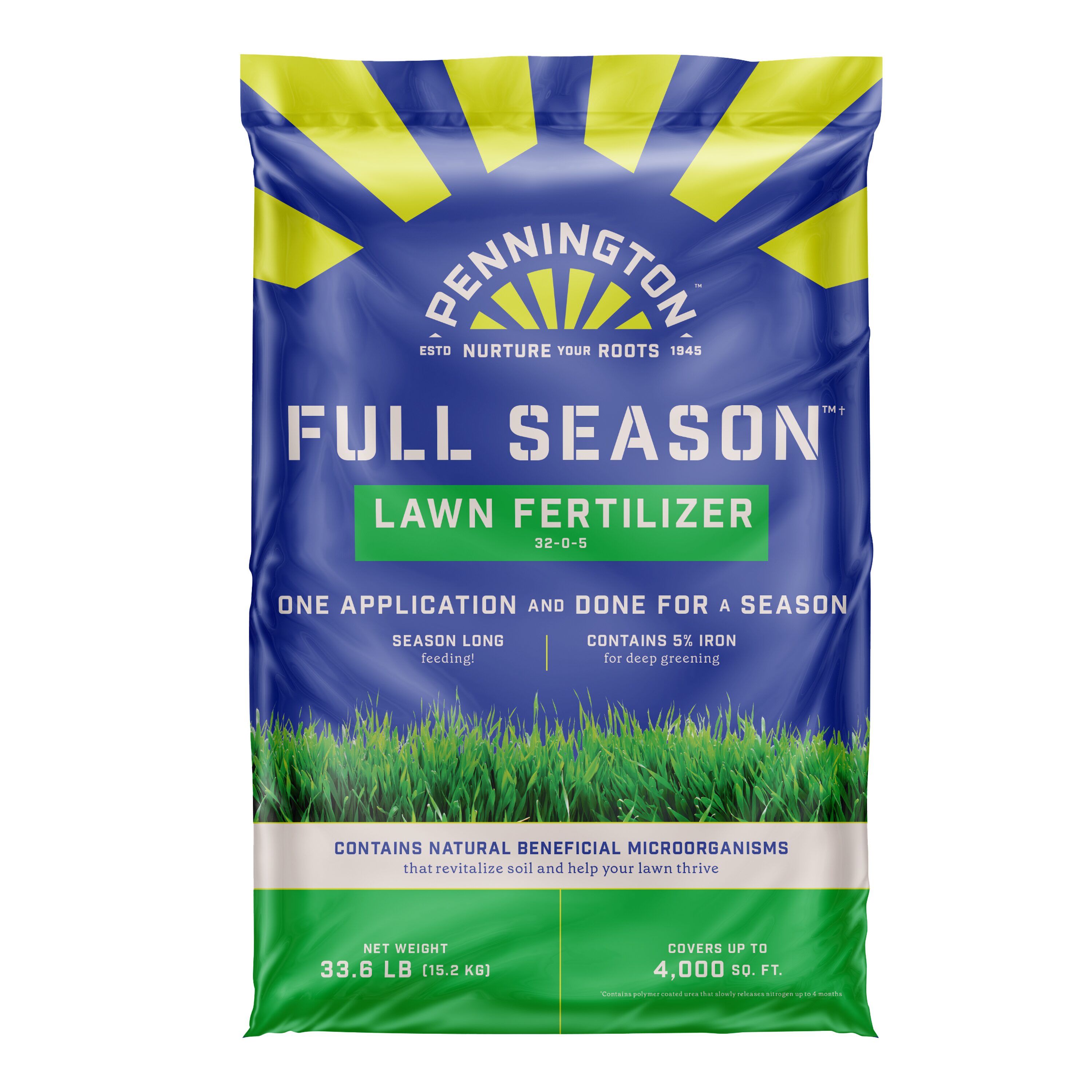 Pennington Full Season 33.6-lb 12000-sq Ft 32-0-5 Fertilizer At Lowes.com