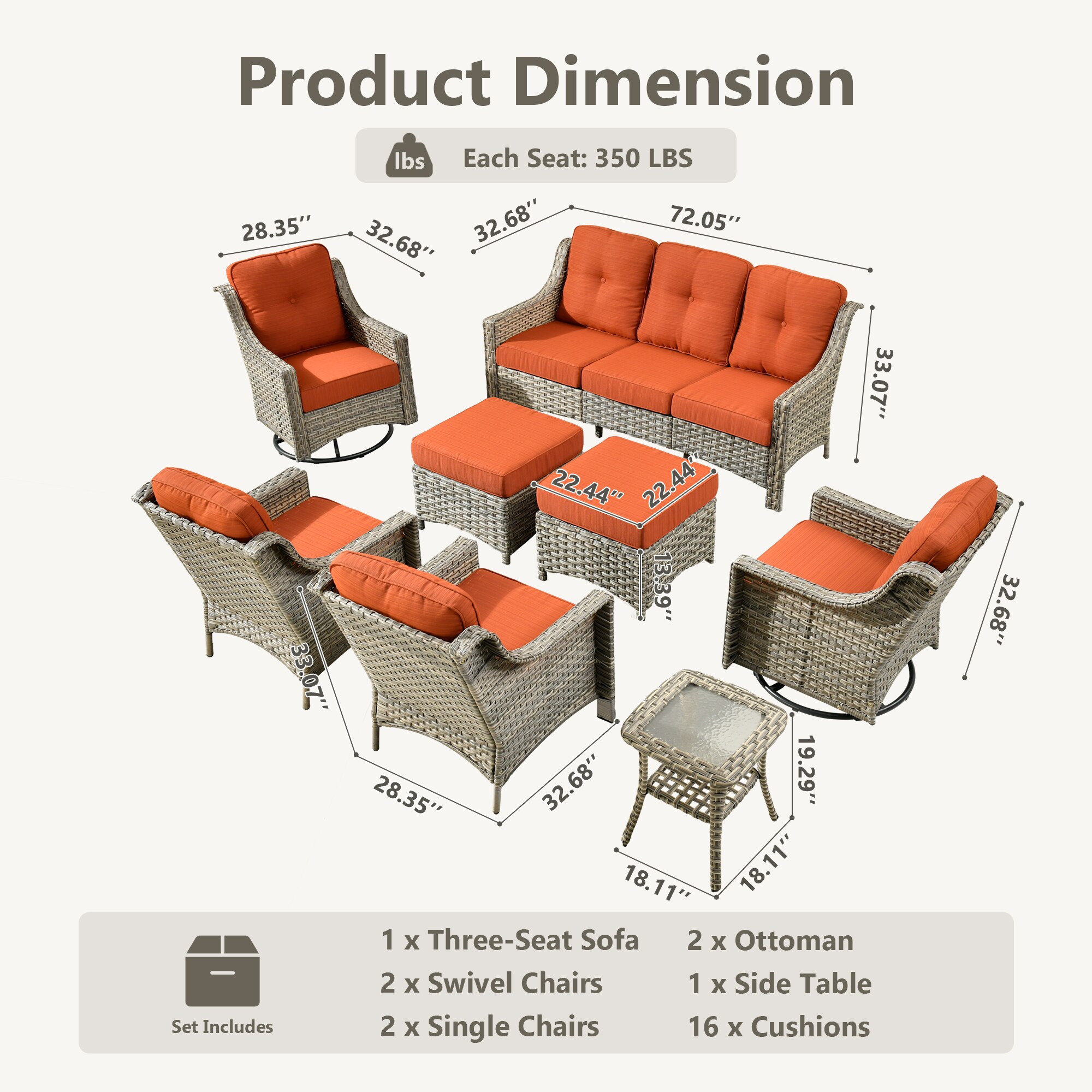 Caodoc L5-YZPAD80C8 Patio-Sofas-Daybeds - View #6