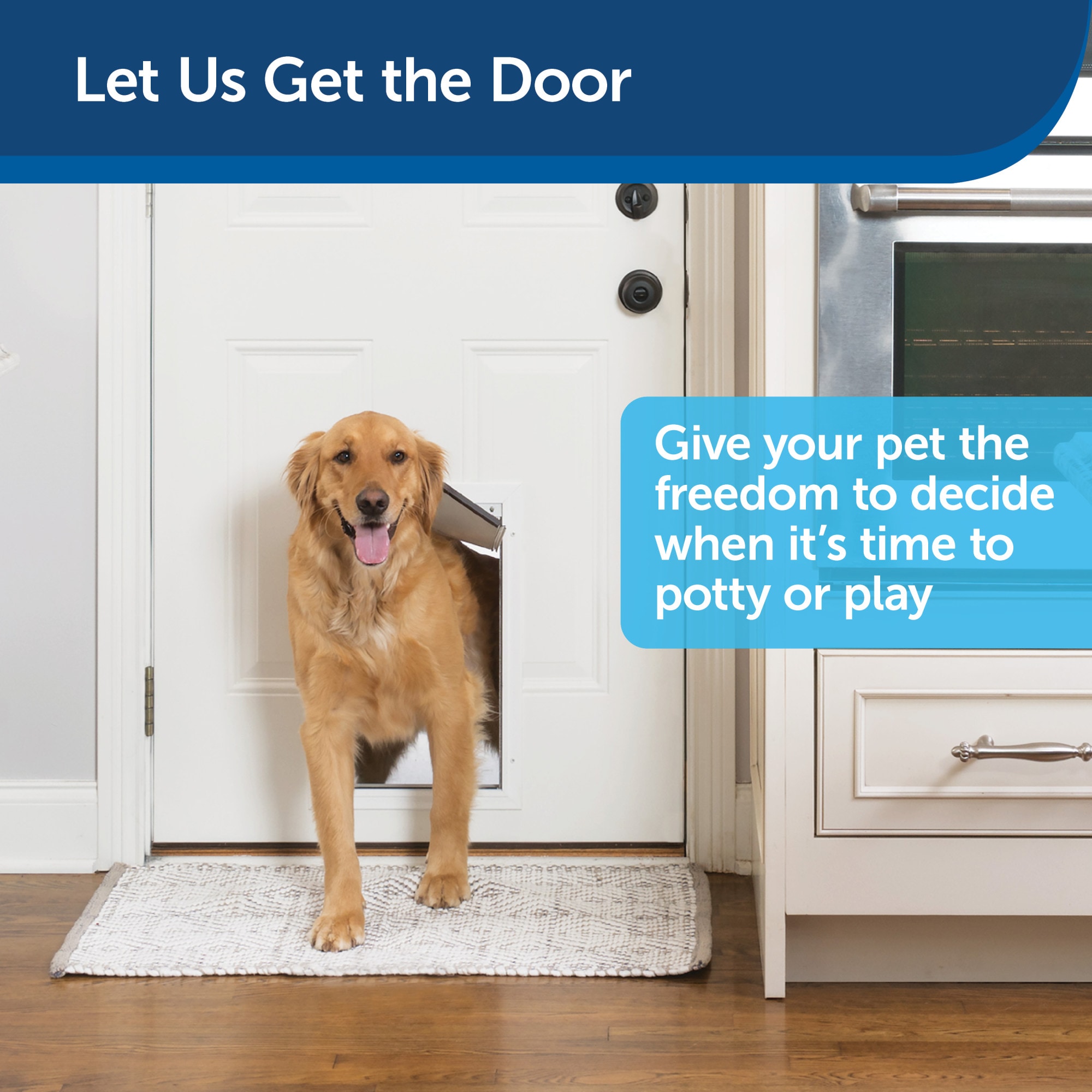 PetSafe Hpa11 11599 Freedom Aluminum Pet Door Medium