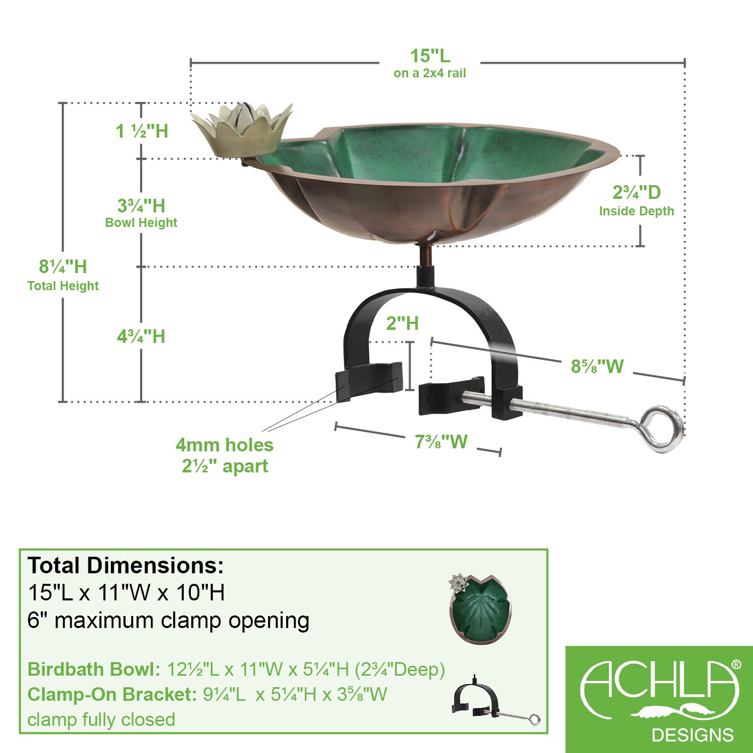 ACHLA Designs 201-1011B birdbaths - View #2