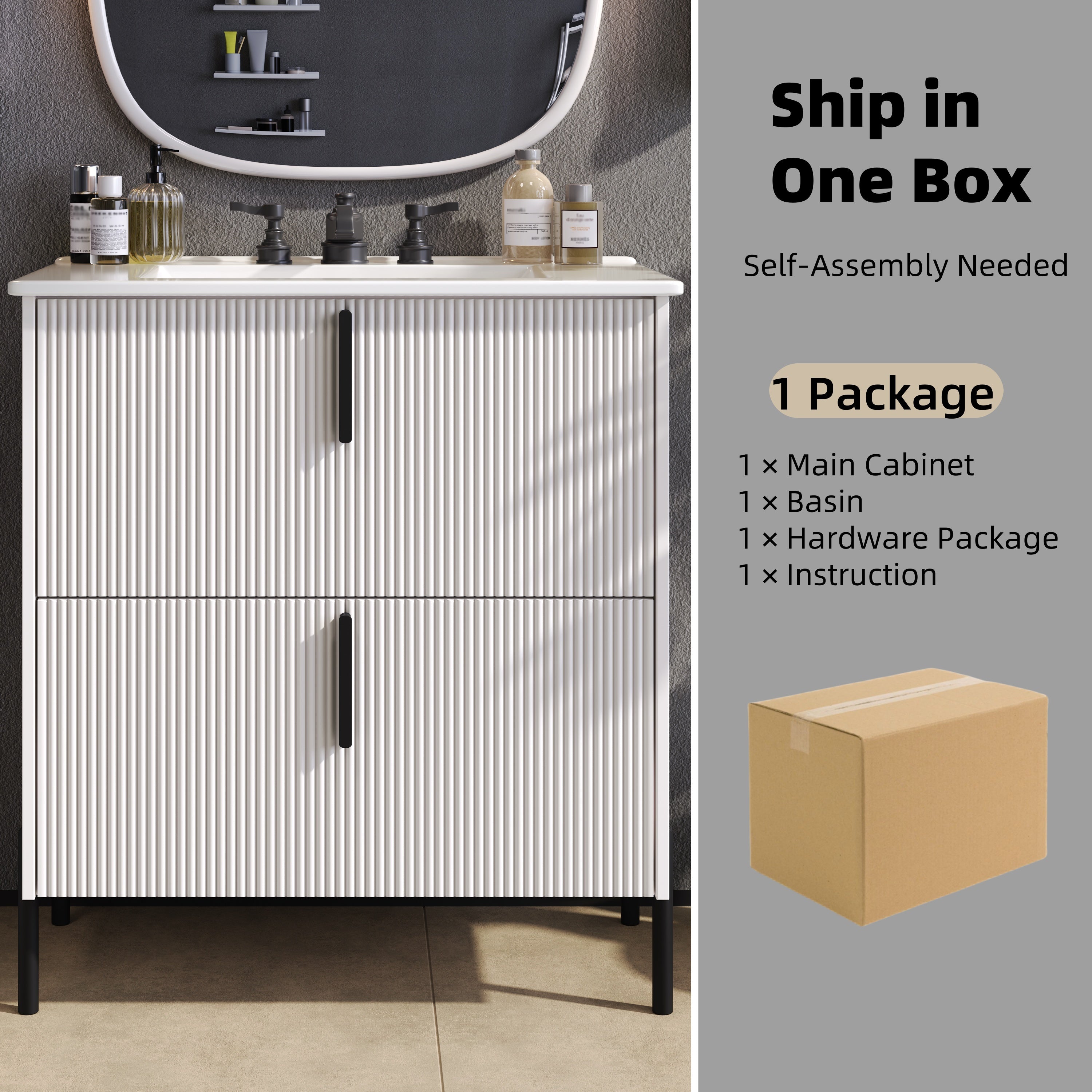 Boyel Living BL-NE-5761W Bath-Vanity-Combo - View #4