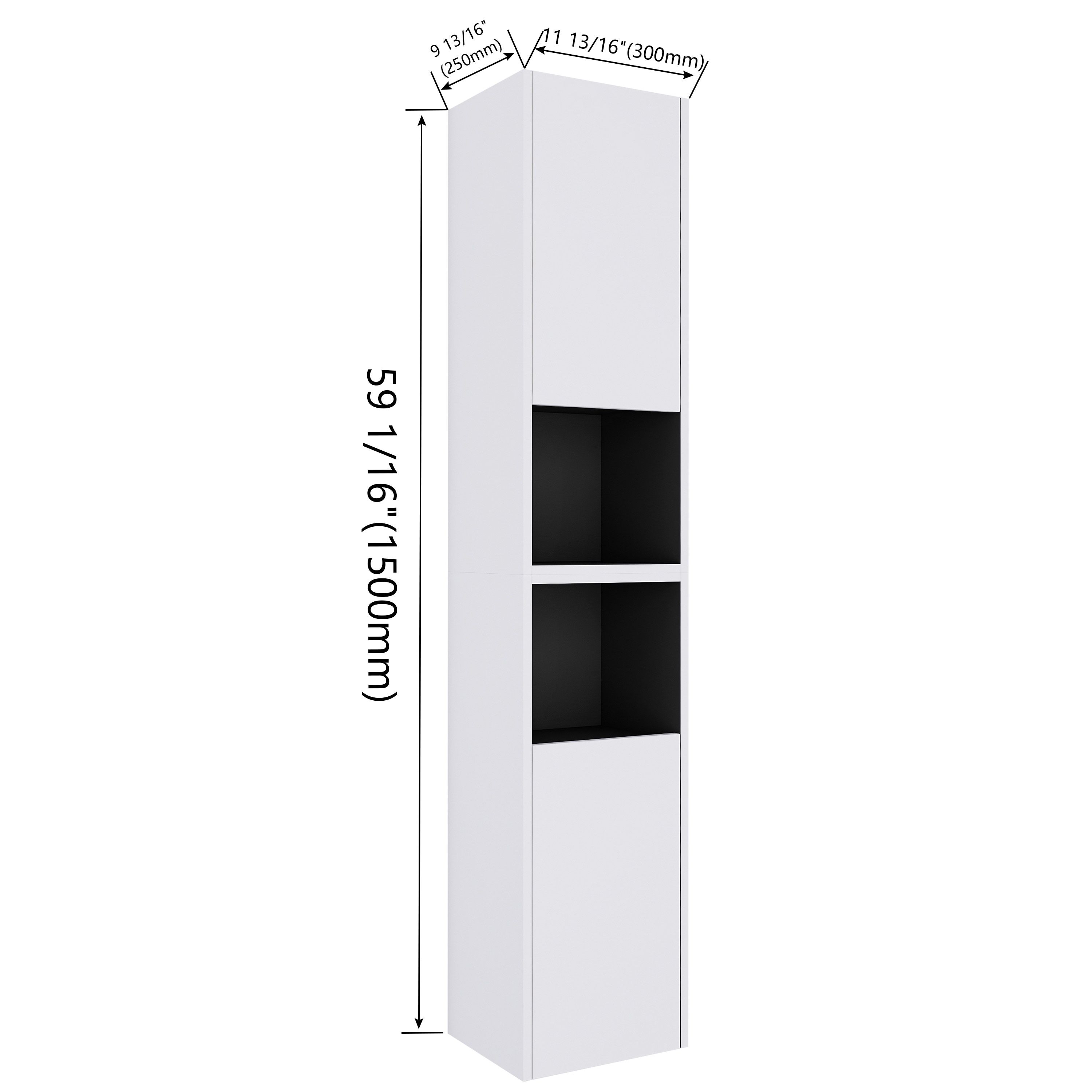 Vanityfus VF-GL-00280 Bathroom-Wall-Cabinets - View #3