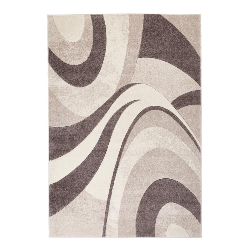 Home Dynamix Premier Swirl 8 x 10 Brown Indoor Abstract Area Rug in the ...