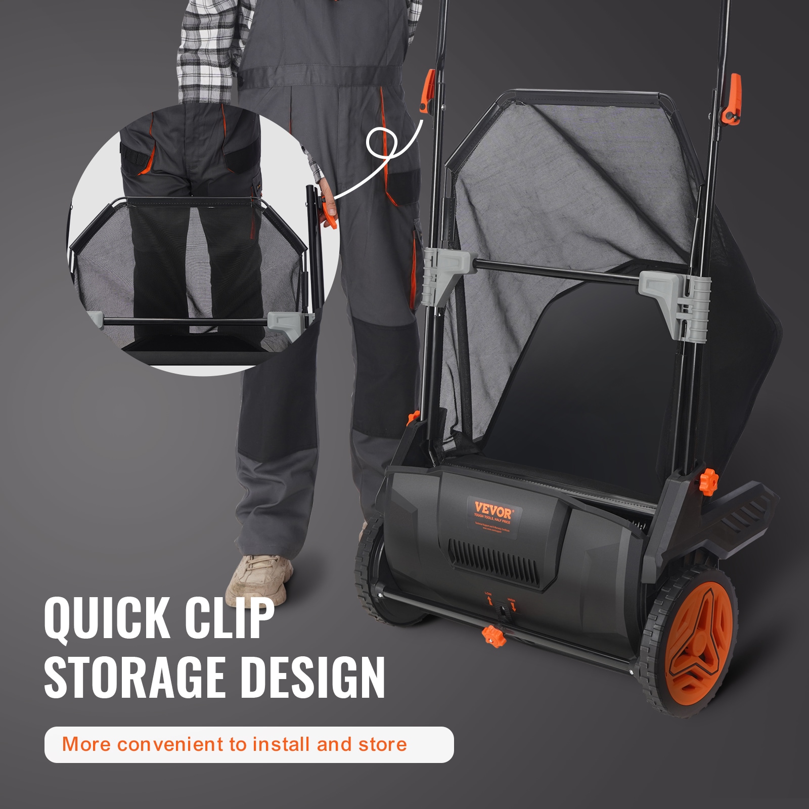 VEVOR S35CUFT21INCHNVK3V0 lawnsweeper - View #6