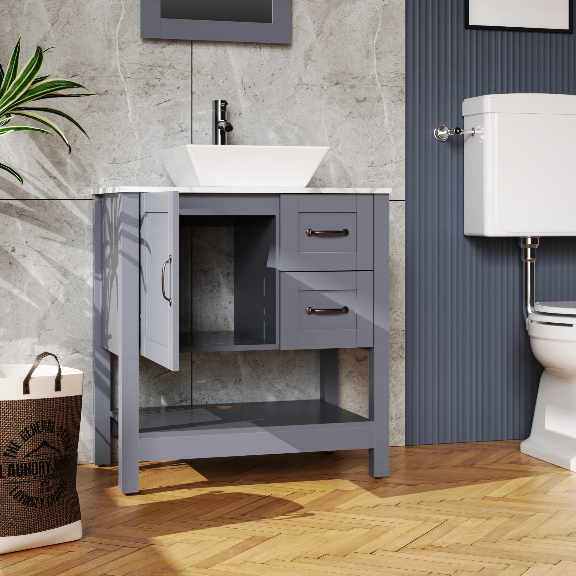 WELLFOR GIZQCS35P04 Bath-Vanity-Combo - View #4