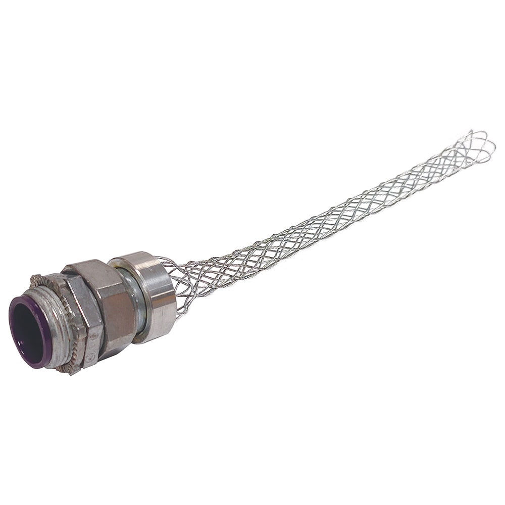 Strain Relief Cord Connector, Non-Metallic, Liquid Tight, NPT 1/2 Inch